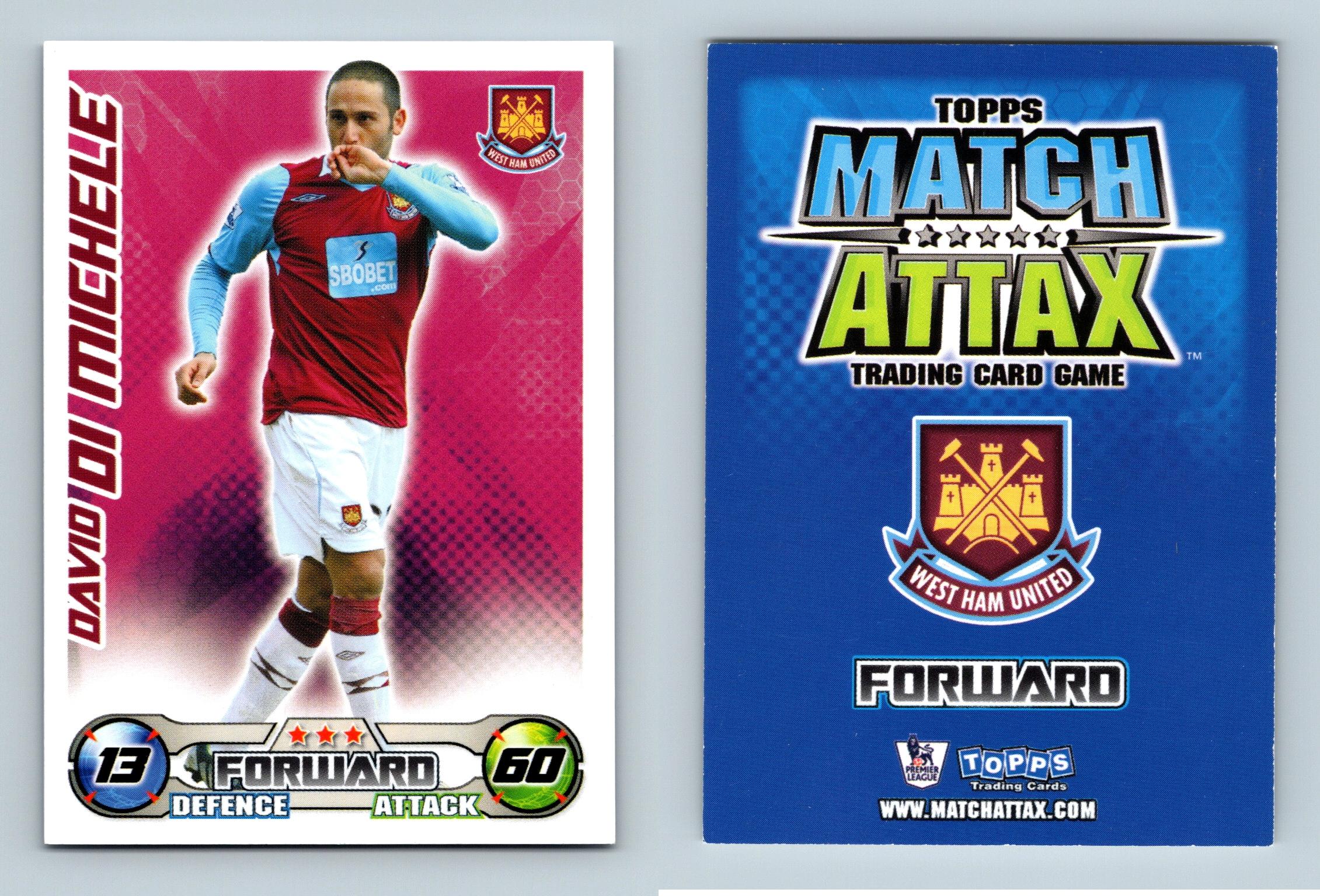 David Di Michele West Ham Match Attax Premier League 2008 9 Topps TCG