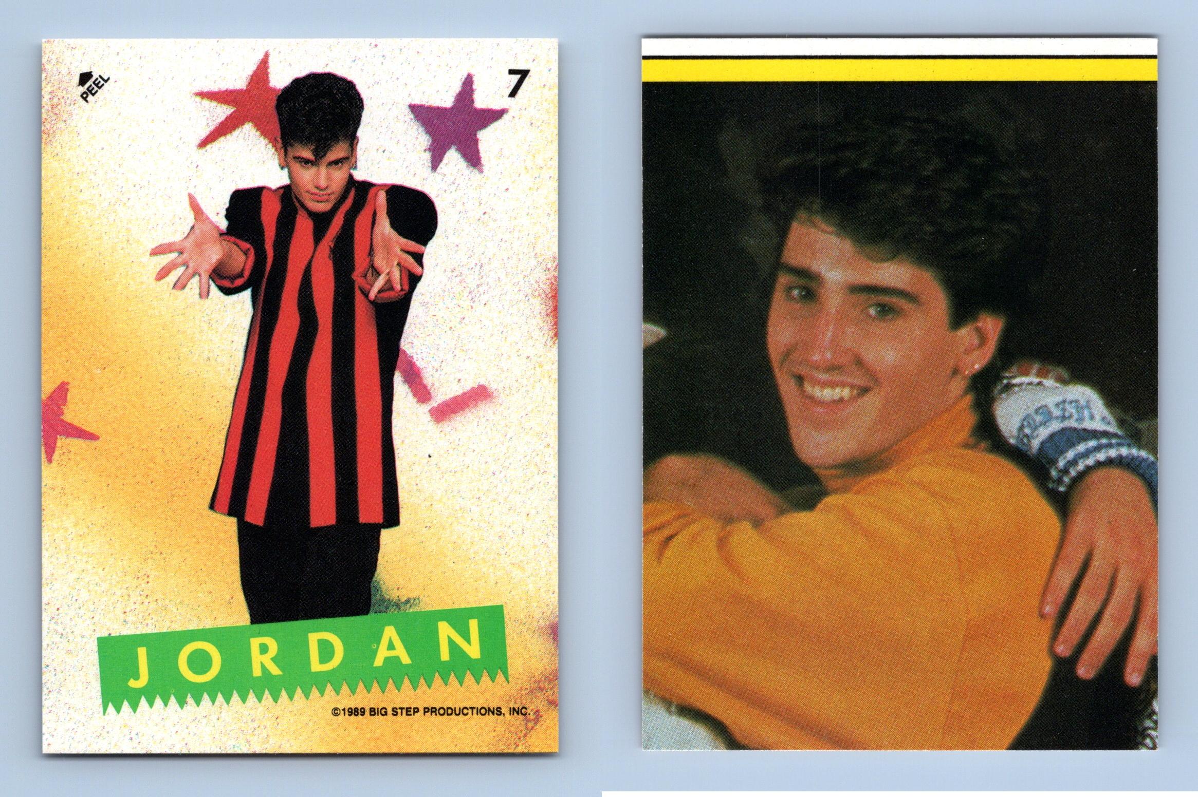 Jordan #7 New Kids On The Block 1989 Topps Trading Card/Sticker - Picture 1 of 2