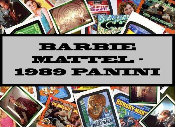 Barbie Mattel - 1989 Panini