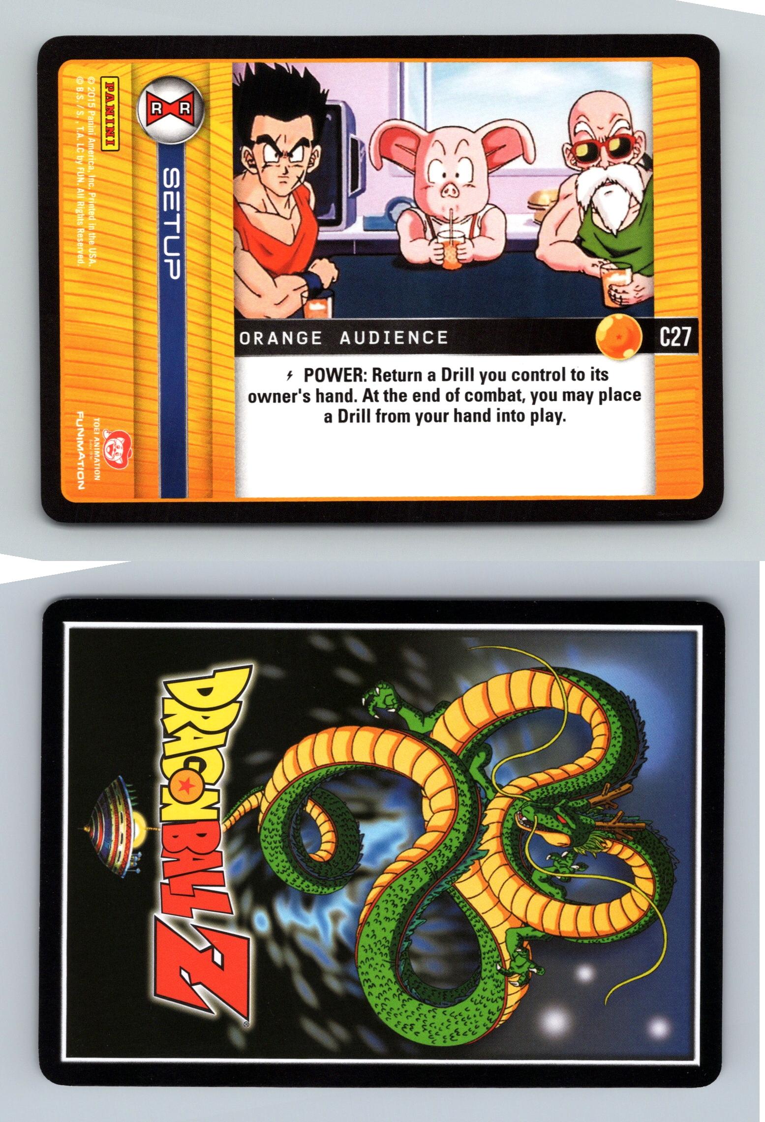 Orange Audience #C27 Dragon Ball Z Evolution 2015 Panini Common TCG Card