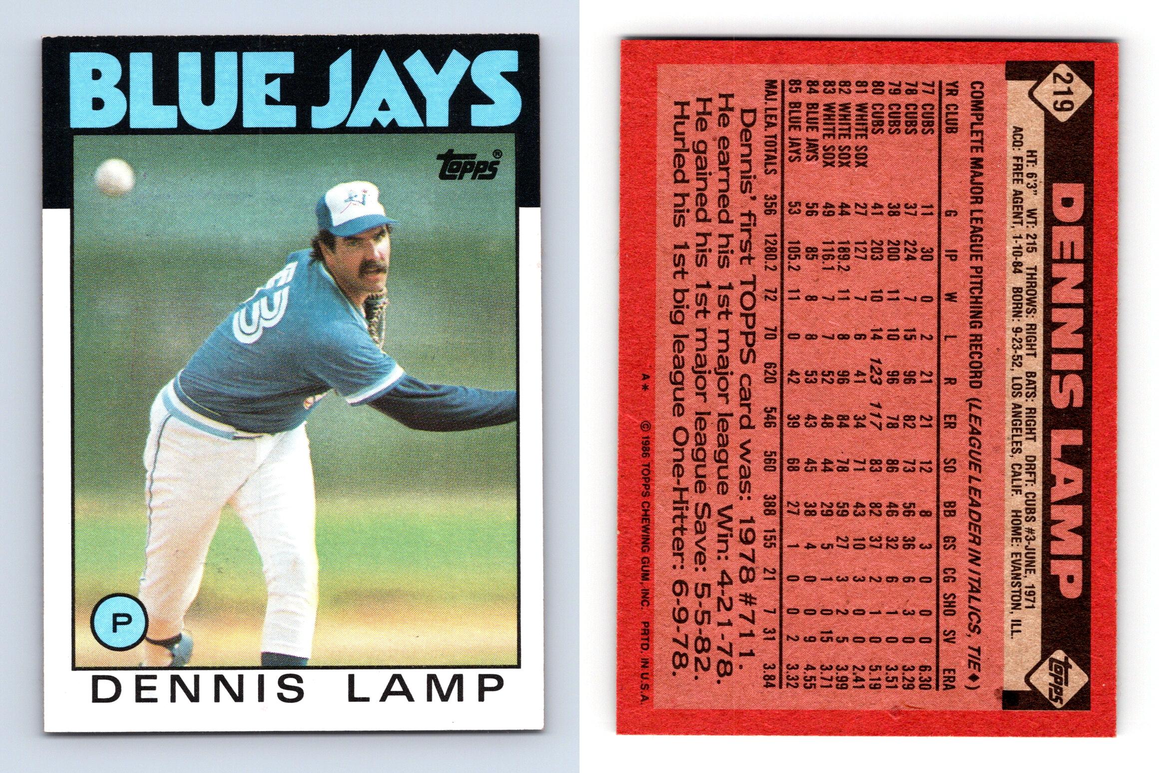 Jimmy Key - Blue Jays #545 Topps 1986 Baseball Trading Card