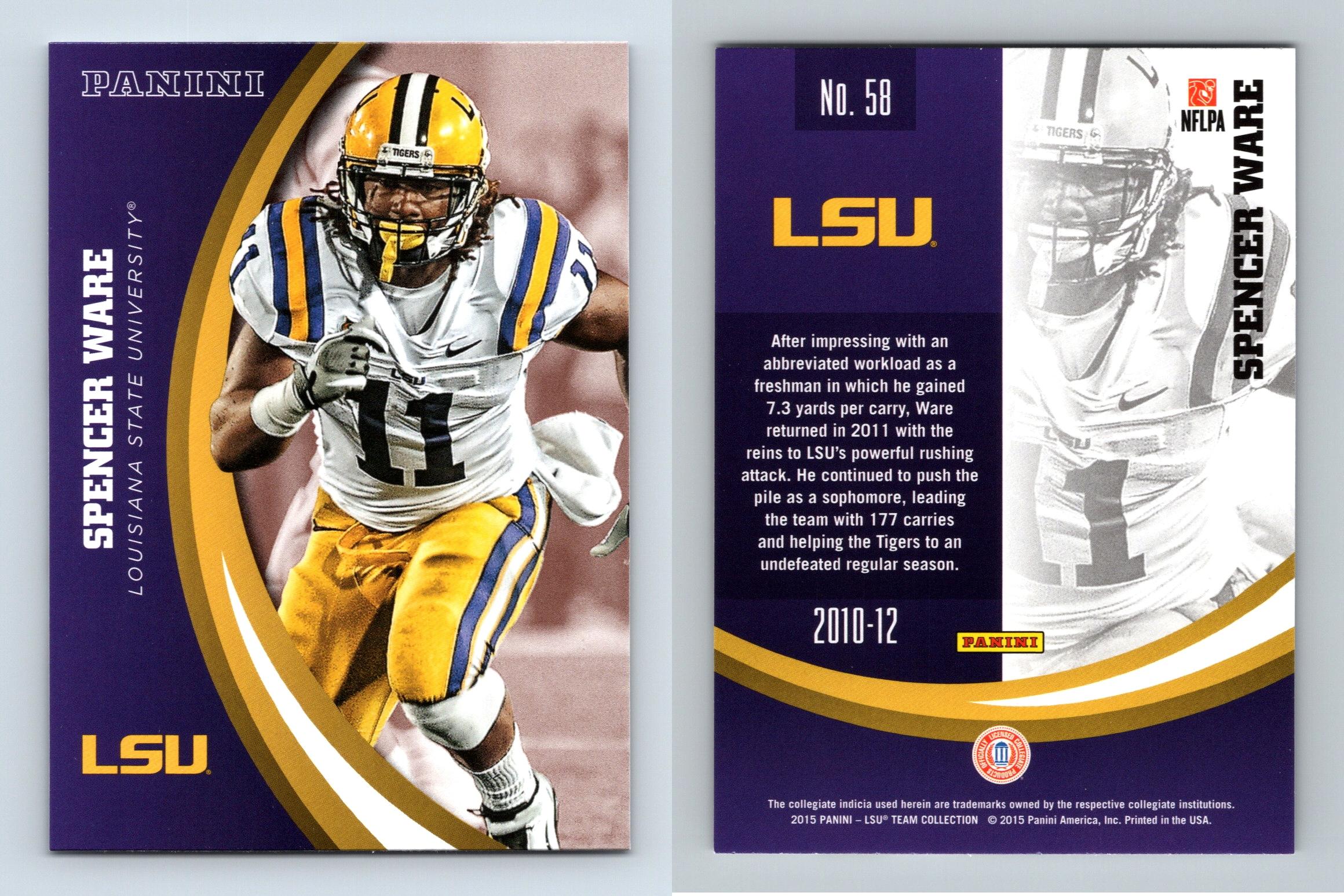 Kyle Williams #38 LSU Tigers Collegiate 2015 Panini Trading Card