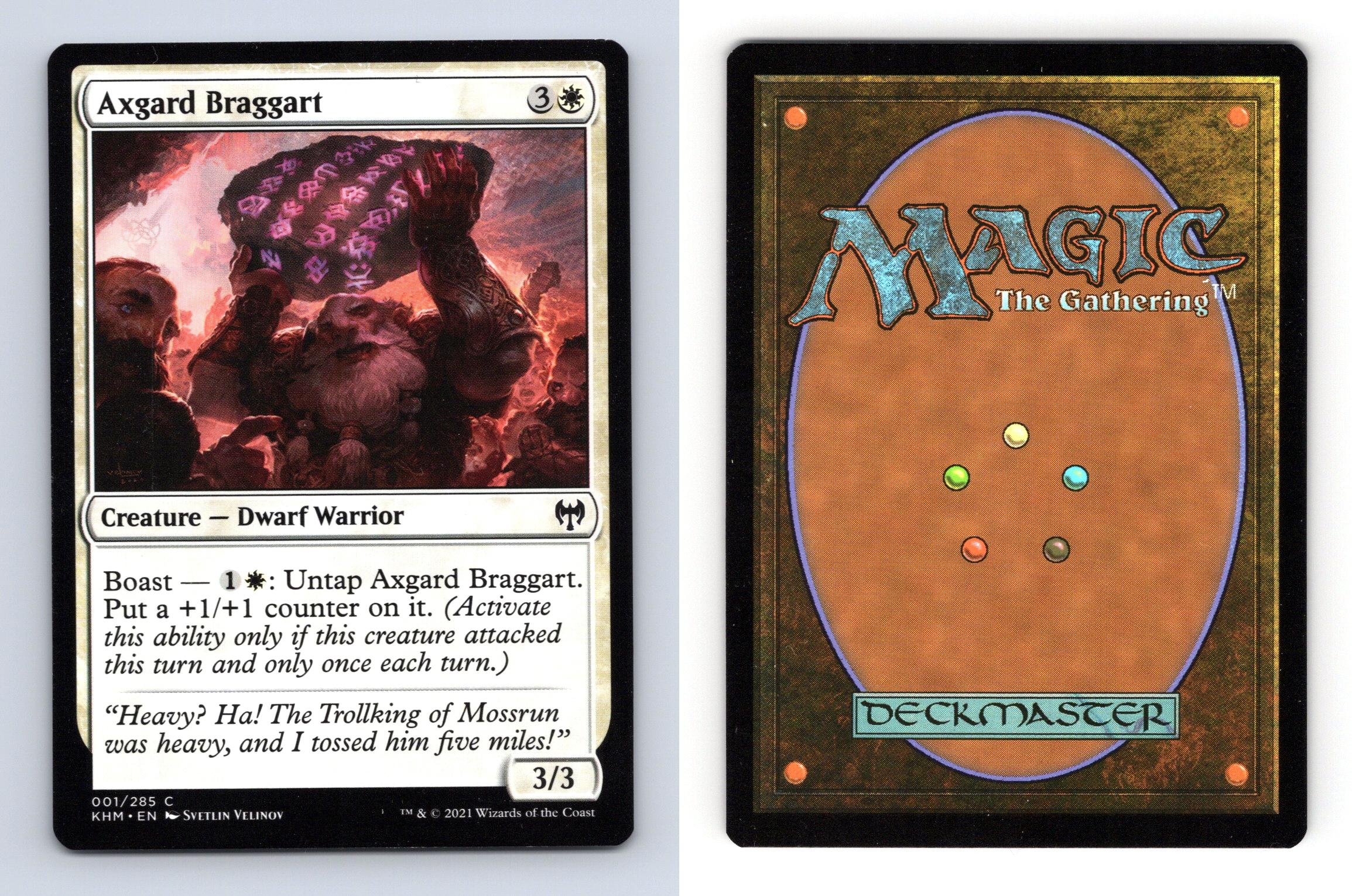 Axgard Braggart #1/285 MTG Kaldheim Common 2021 TCG Card