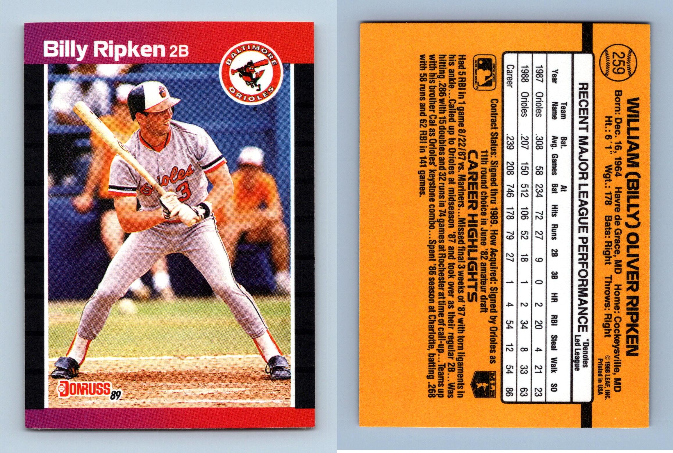 BILLY RIPKEN TOPPS 1988 COLLECTOR'S EDITION ROOKIES - 1988 TOPPS