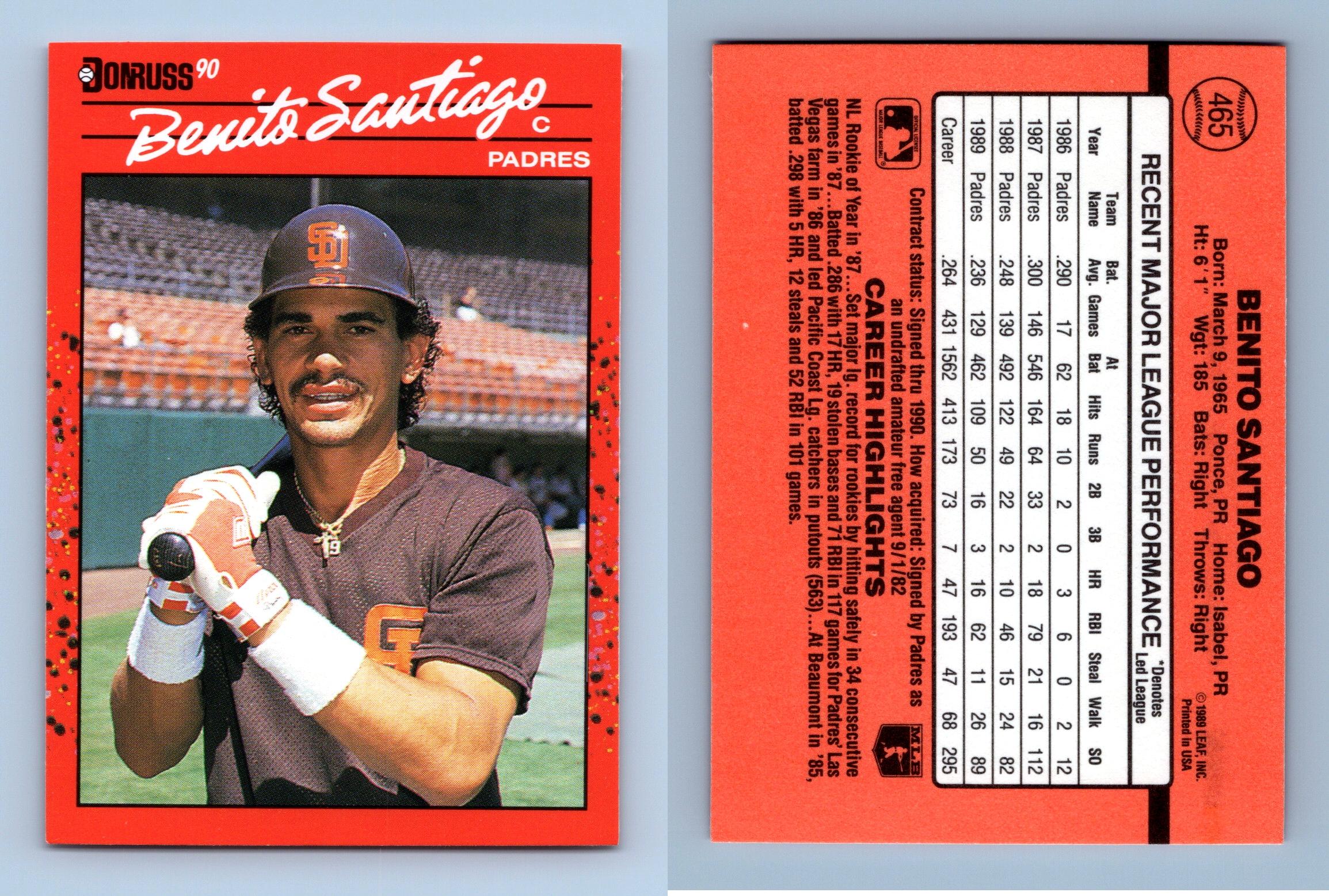 Topps Benito Santiago Baseball Trading Cards