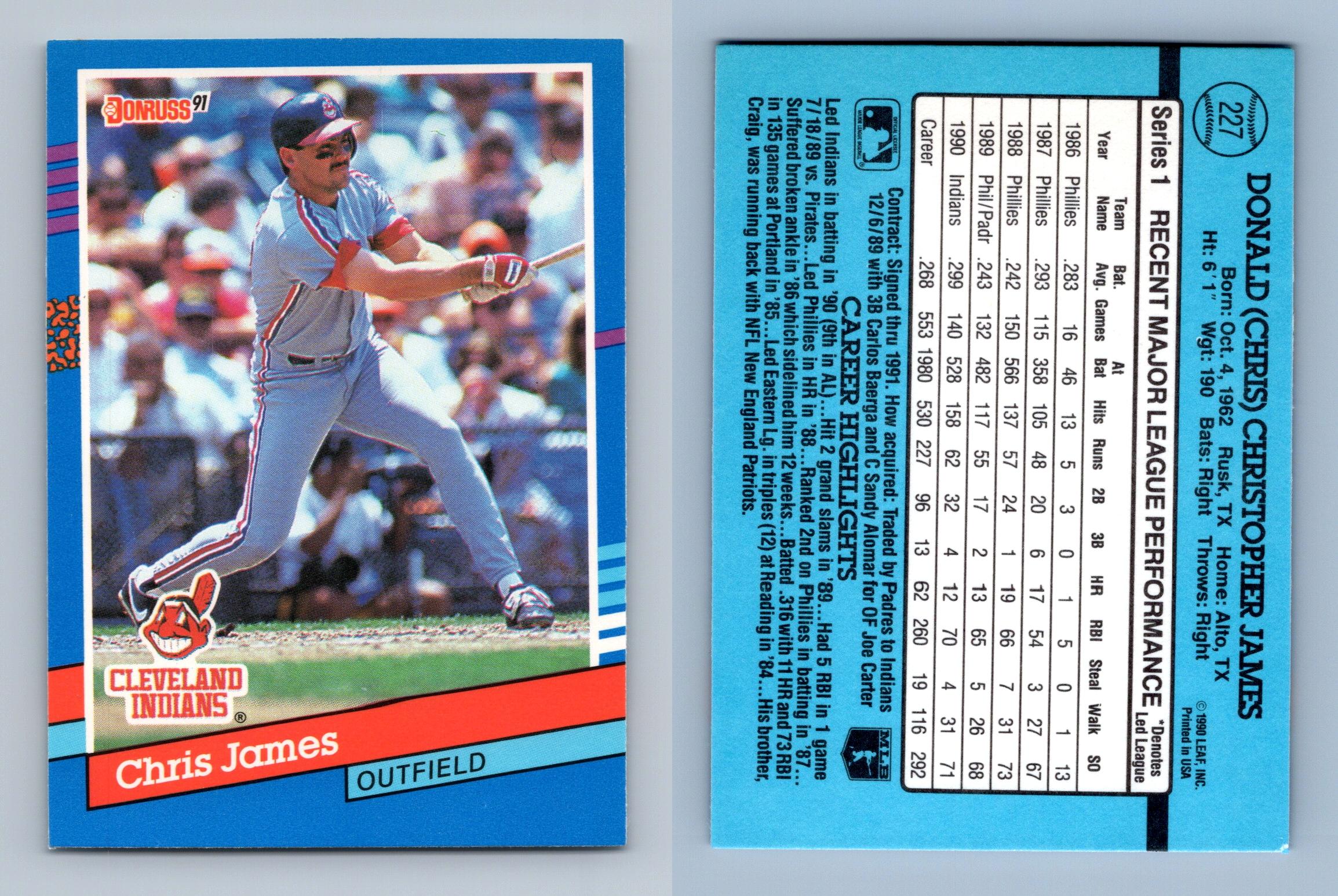Joe Carter Cleveland Indians Baseball Cards - Sports Trading Cards