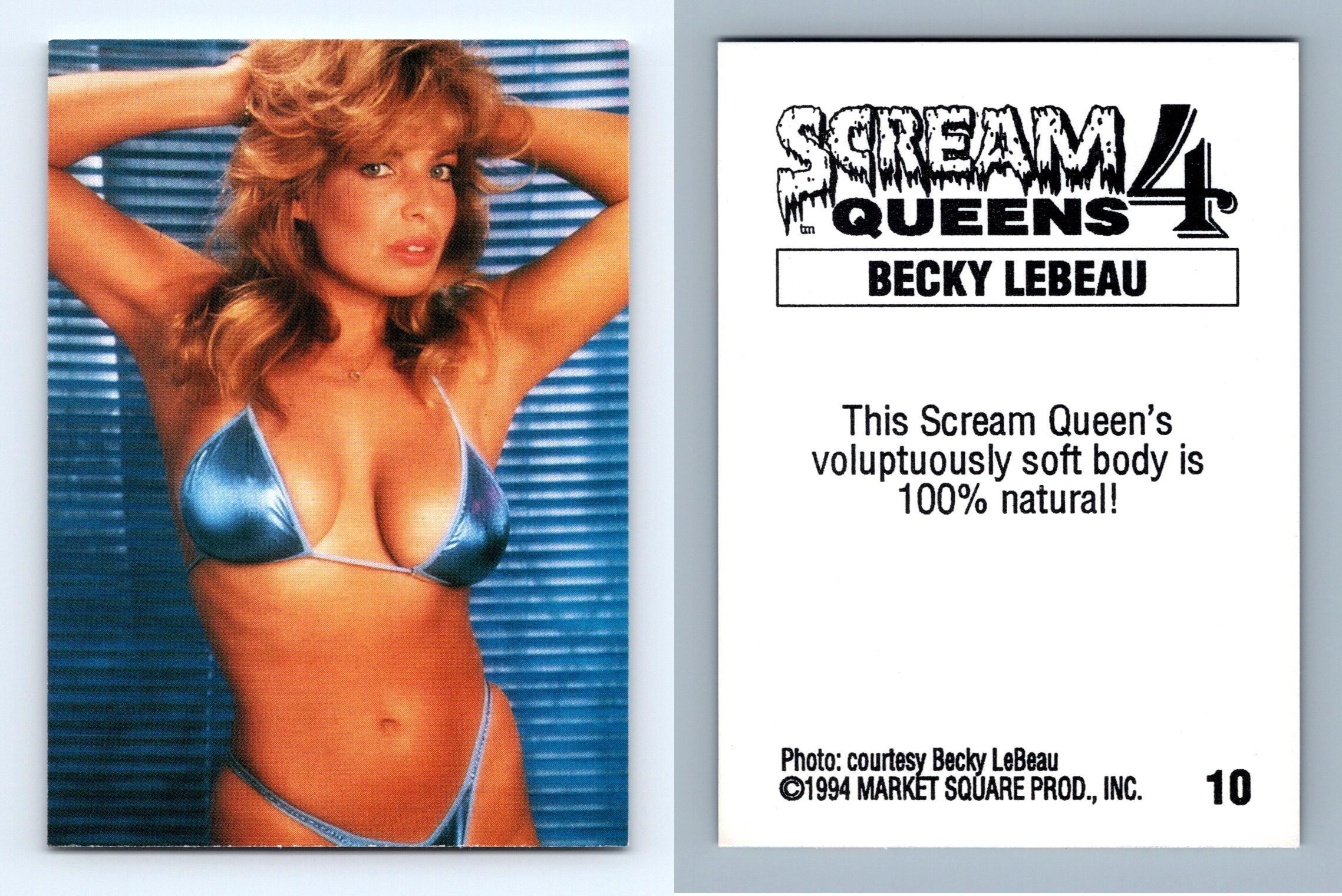 Becky Lebeau #10 Scream Queens 4 Market Square 1994 Trading Card