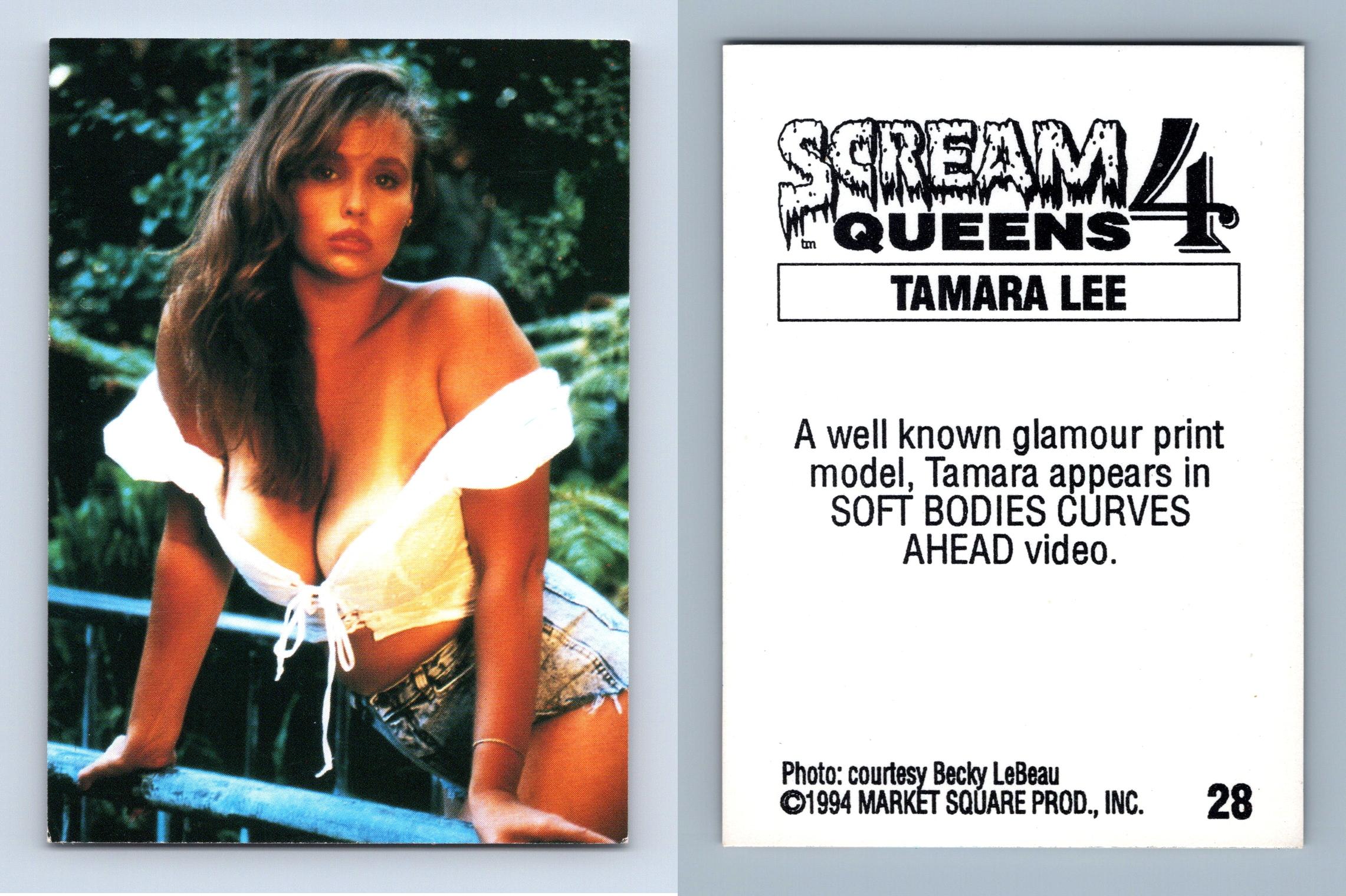 Tamara Lee #28 Scream Queens 4 Market Square 1994 Trading Card