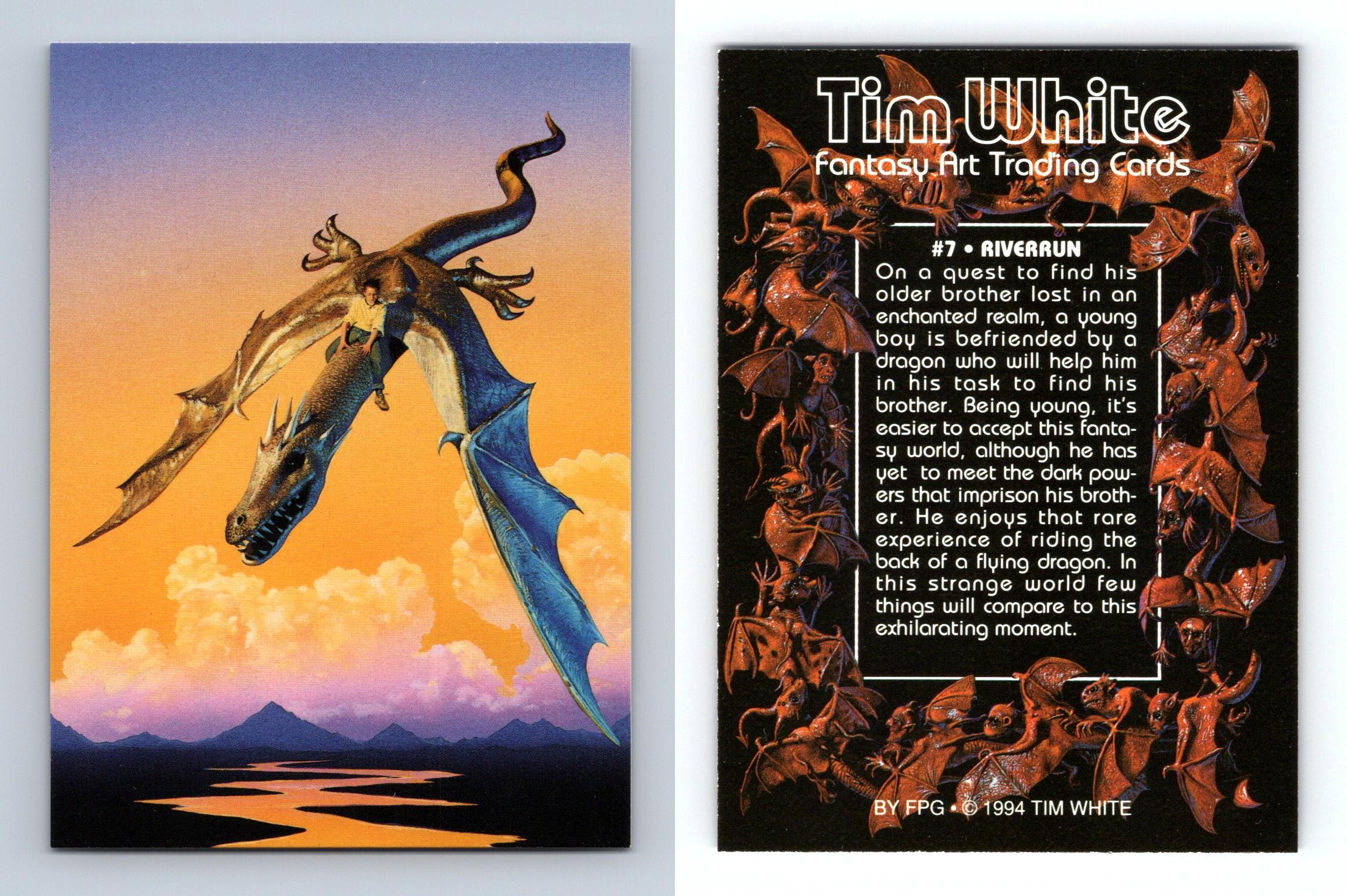 Riverrun 7 Tim White Fantasy Art 1994 FPG Trading Card