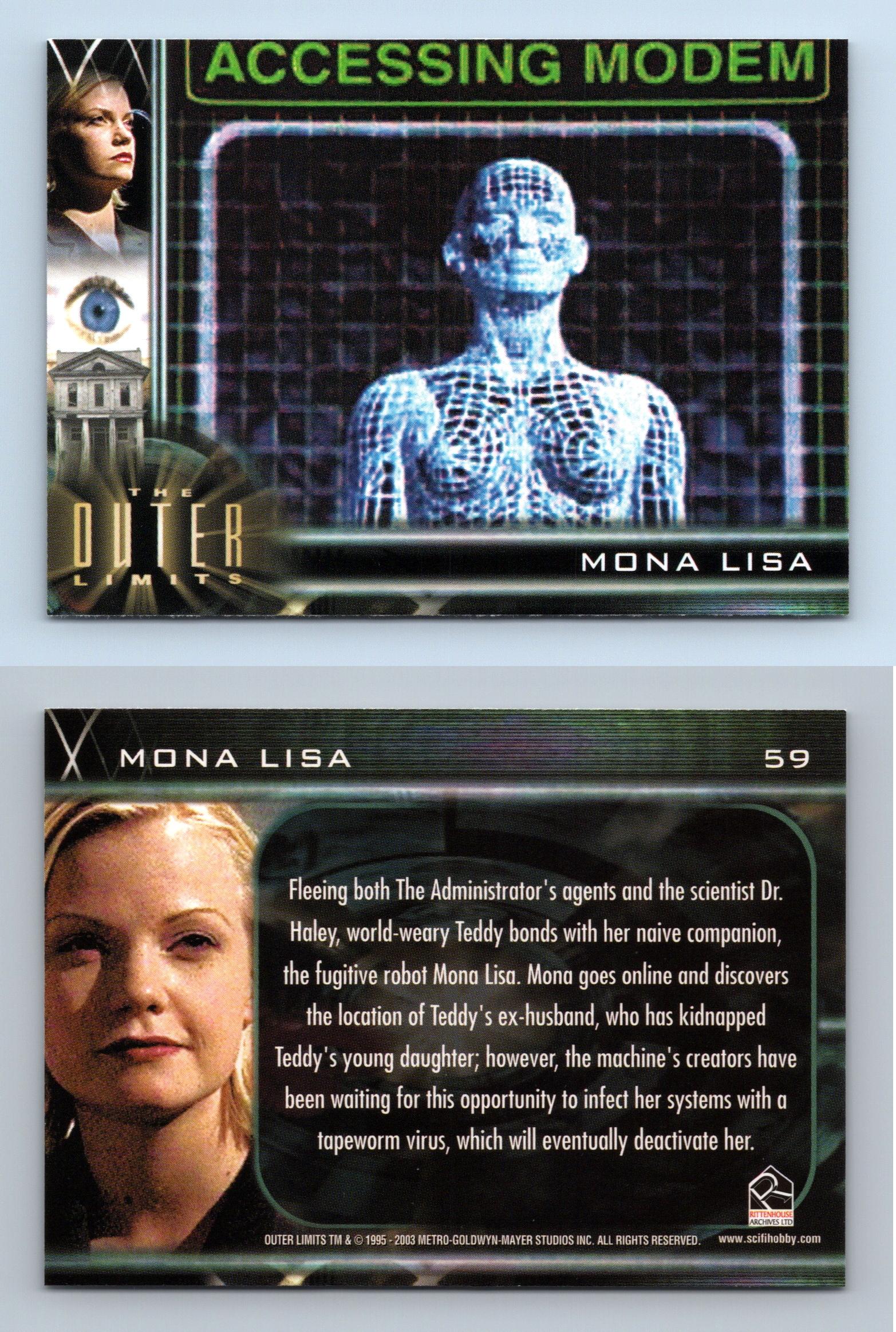 Mona Lisa #59 The Outer Limits : Sex, Cyborgs & Science Fiction 2003 Card