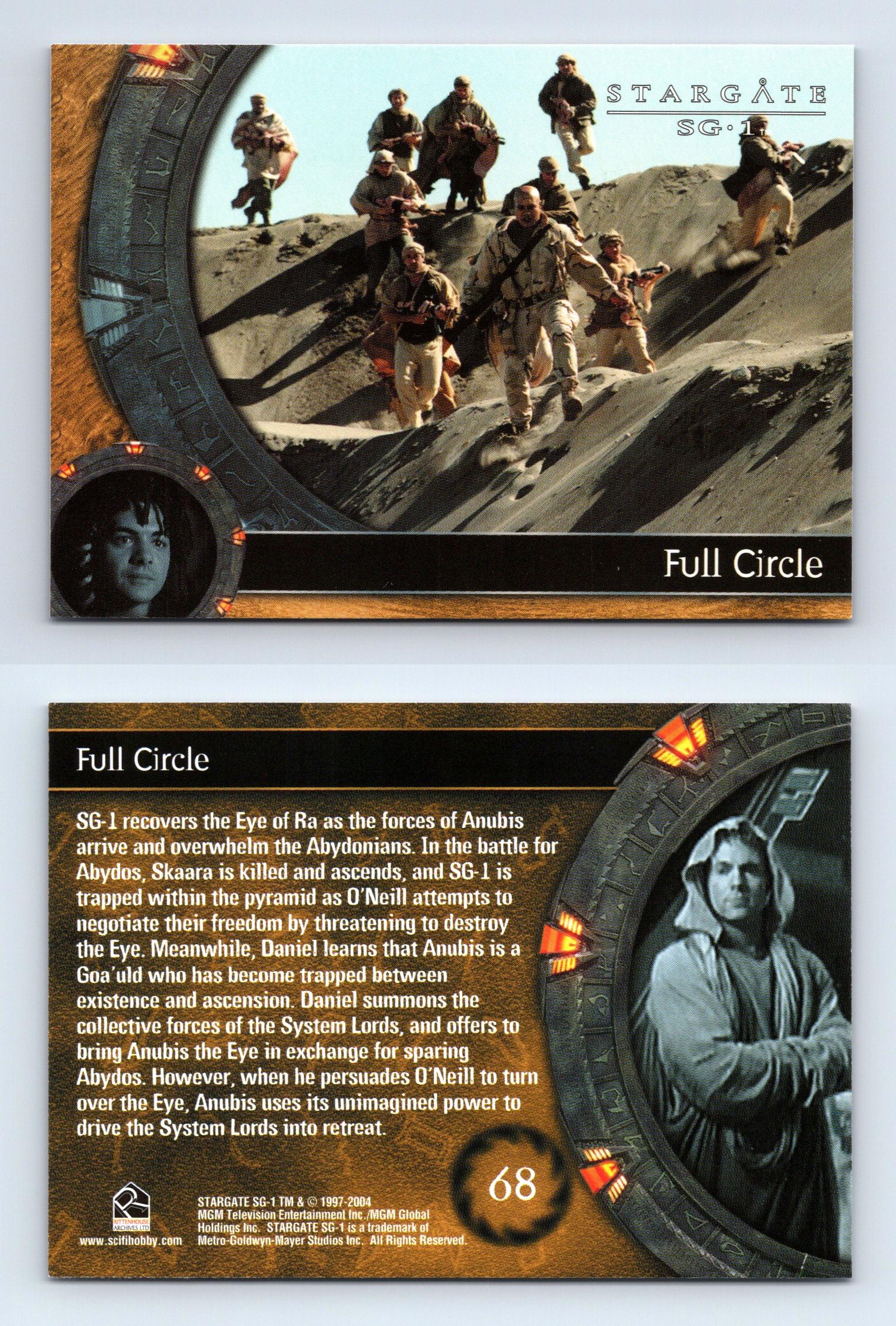 Full Circle 68 Stargate SG1 Season 6 Rittenhouse Trading Card