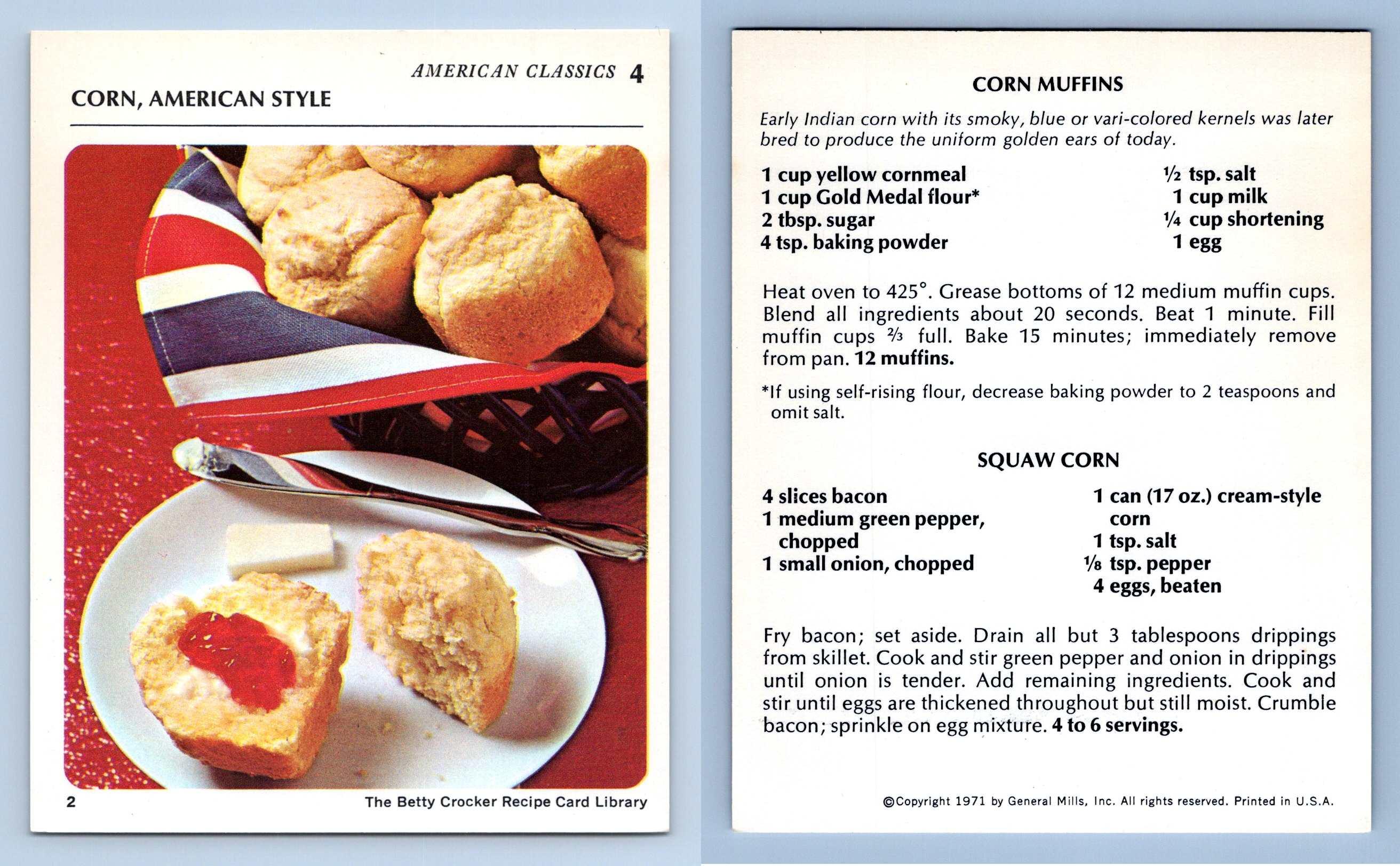 Crocker betty recipe 1971 cards vintage pack recipes Crocker betty recipe 1971 cards vintage pack recipes