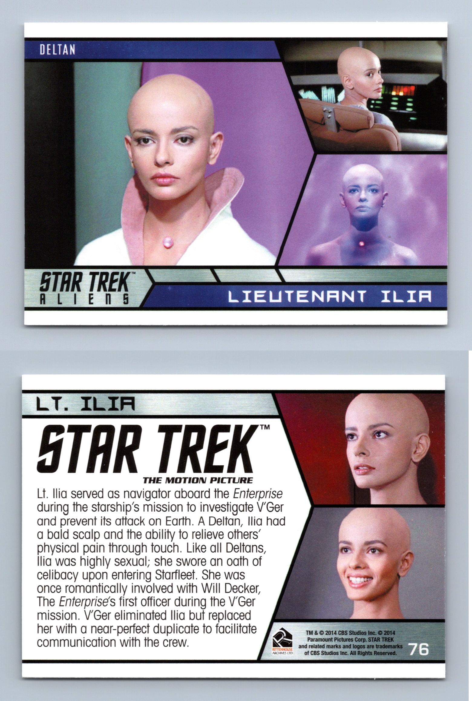 Lt. Ilia #76 Star Trek Aliens 2014 Rittenhouse Trading Card