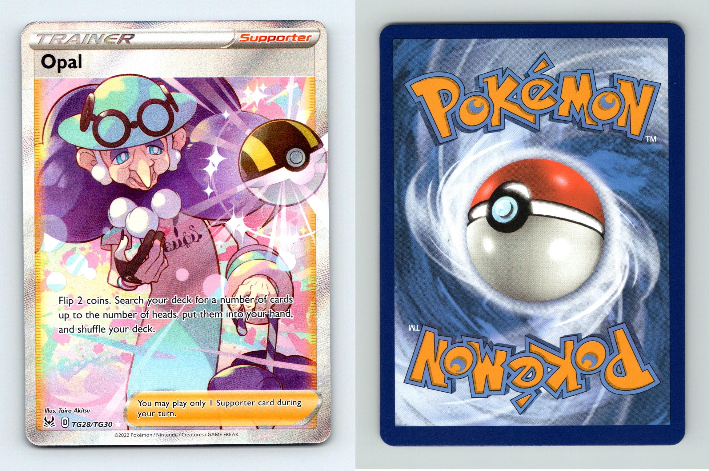 Opal TG28/TG30 SWSH Lost Origin Trainer Gallery Pokemon 2022 TCG Card