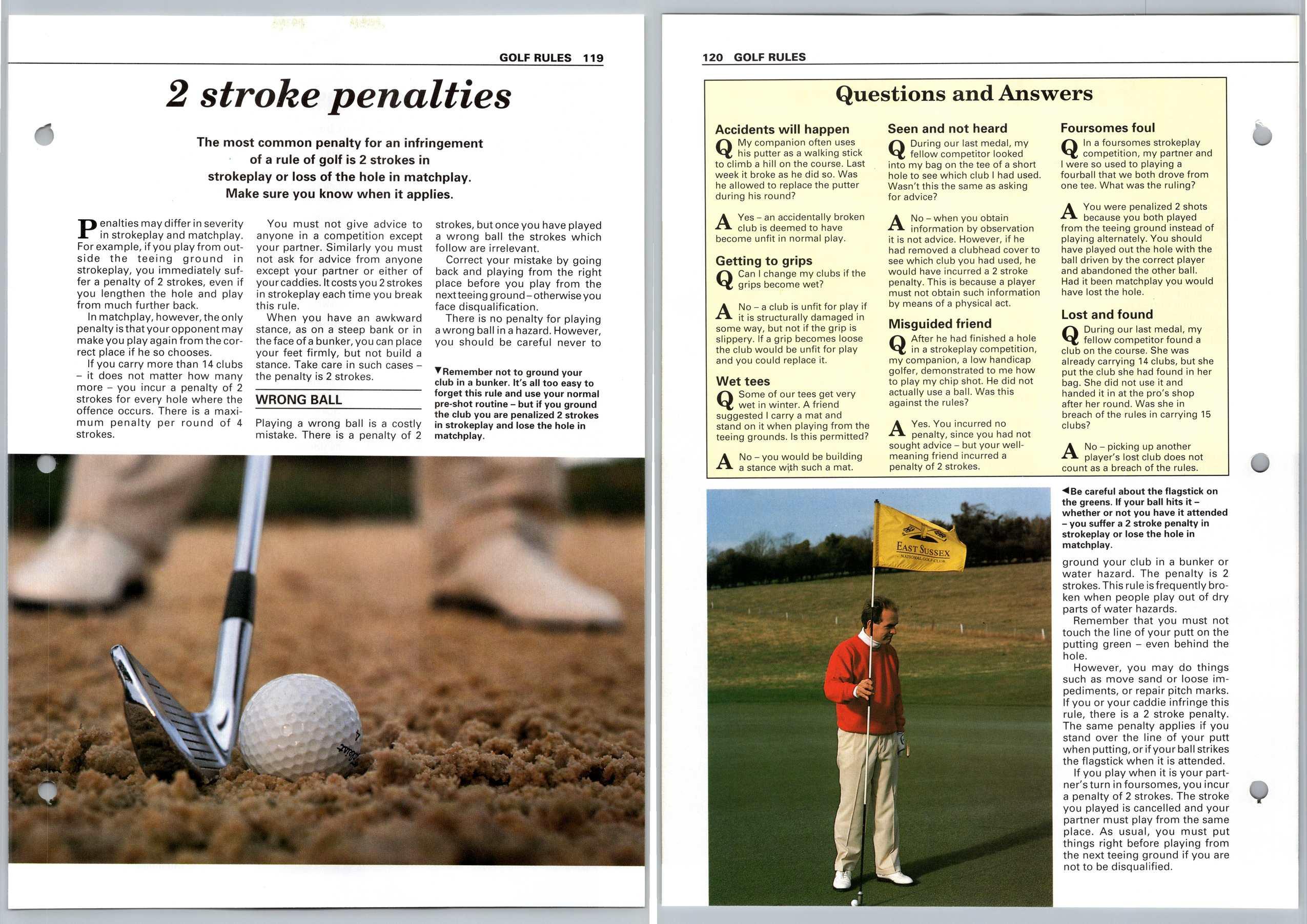 2 Stroke Penalties Rules Improve Your Golf 198992 Eaglemoss Page