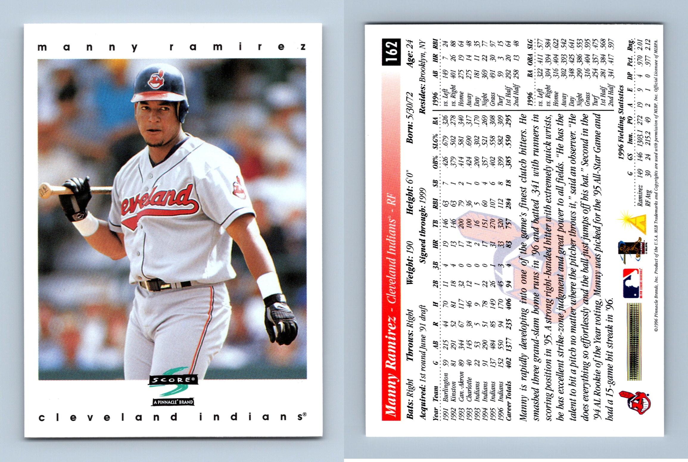 Manny Ramirez - Indians #162 Score 1997 Baseball Trading Card