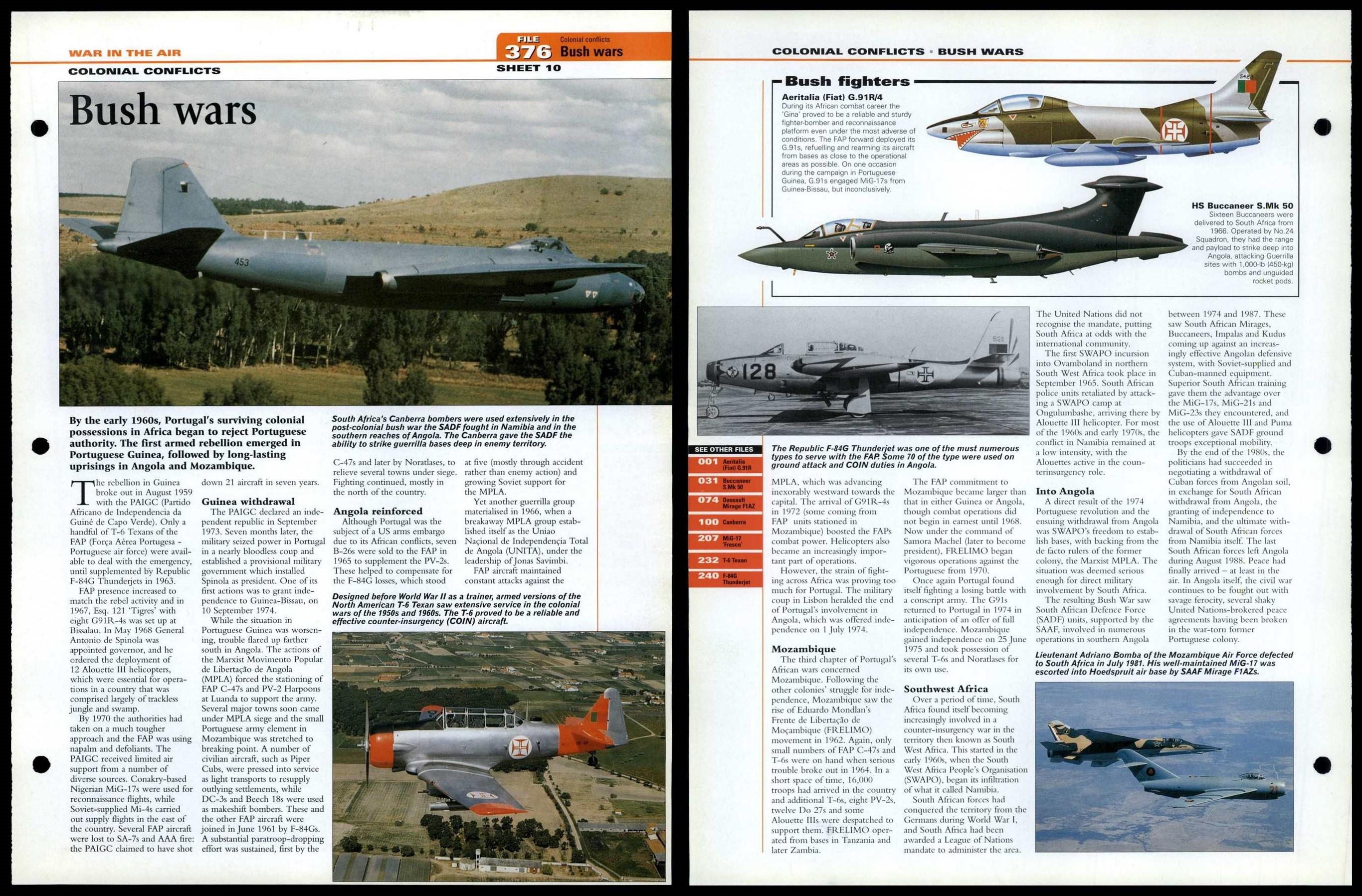 Bush Wars #376 War In The Air - World Aircraft Information Page