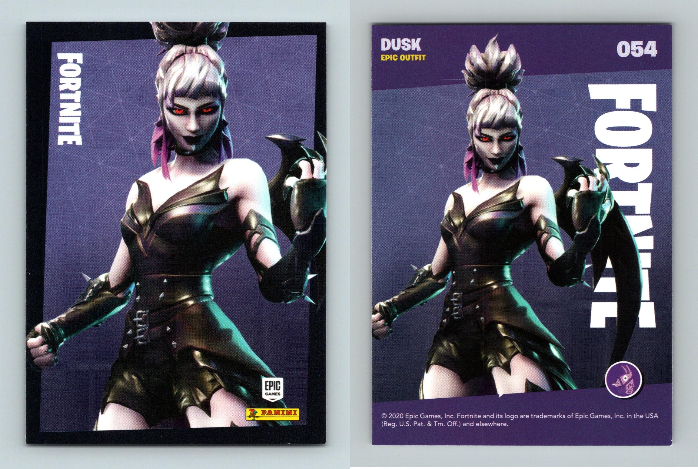 Dusk #54 Fortnite Reloaded 2020 Panini Epic Outfit Trading Card