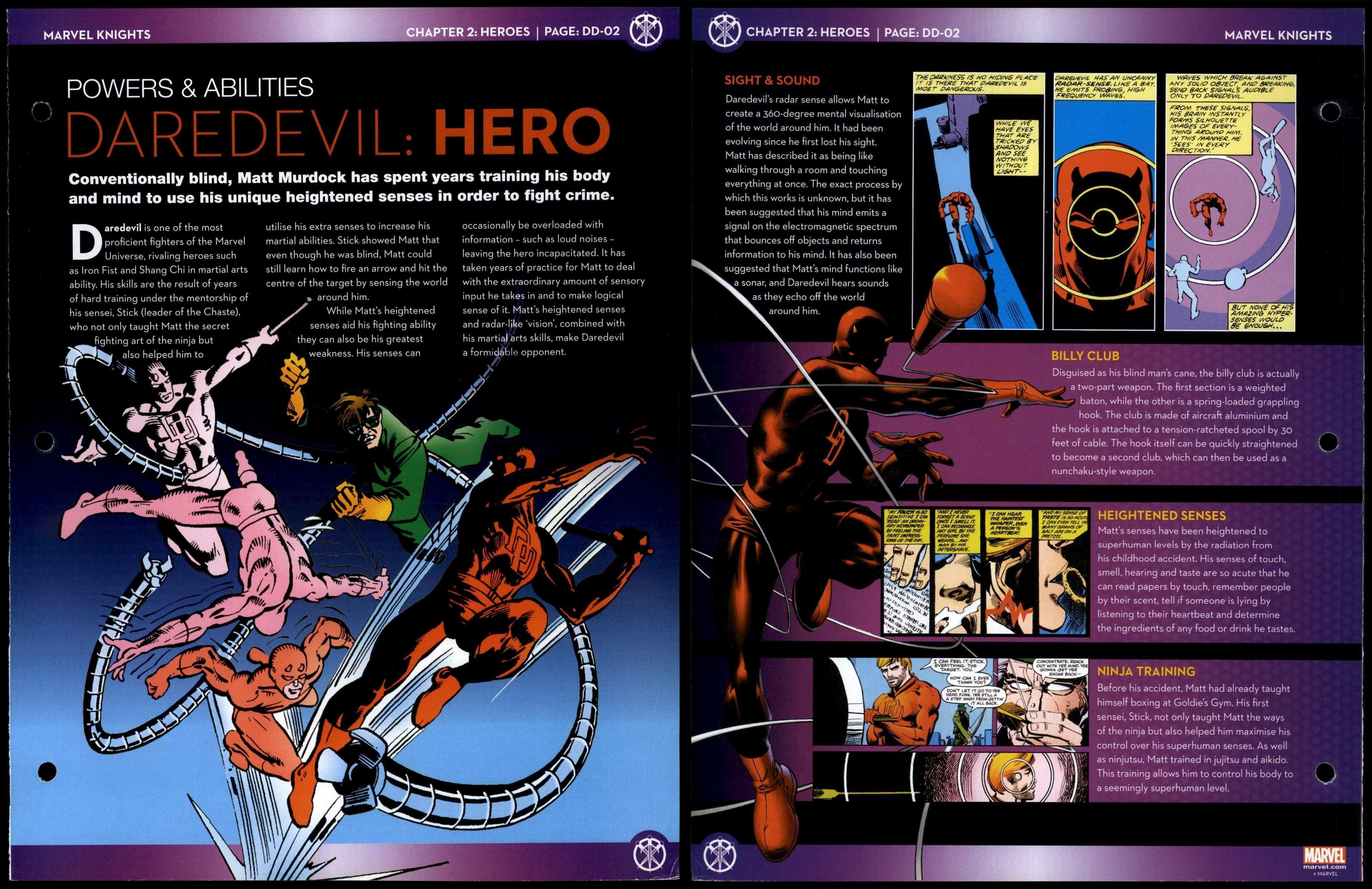 Daredevil powers abilities dd 02 heroes marvel knights fact file