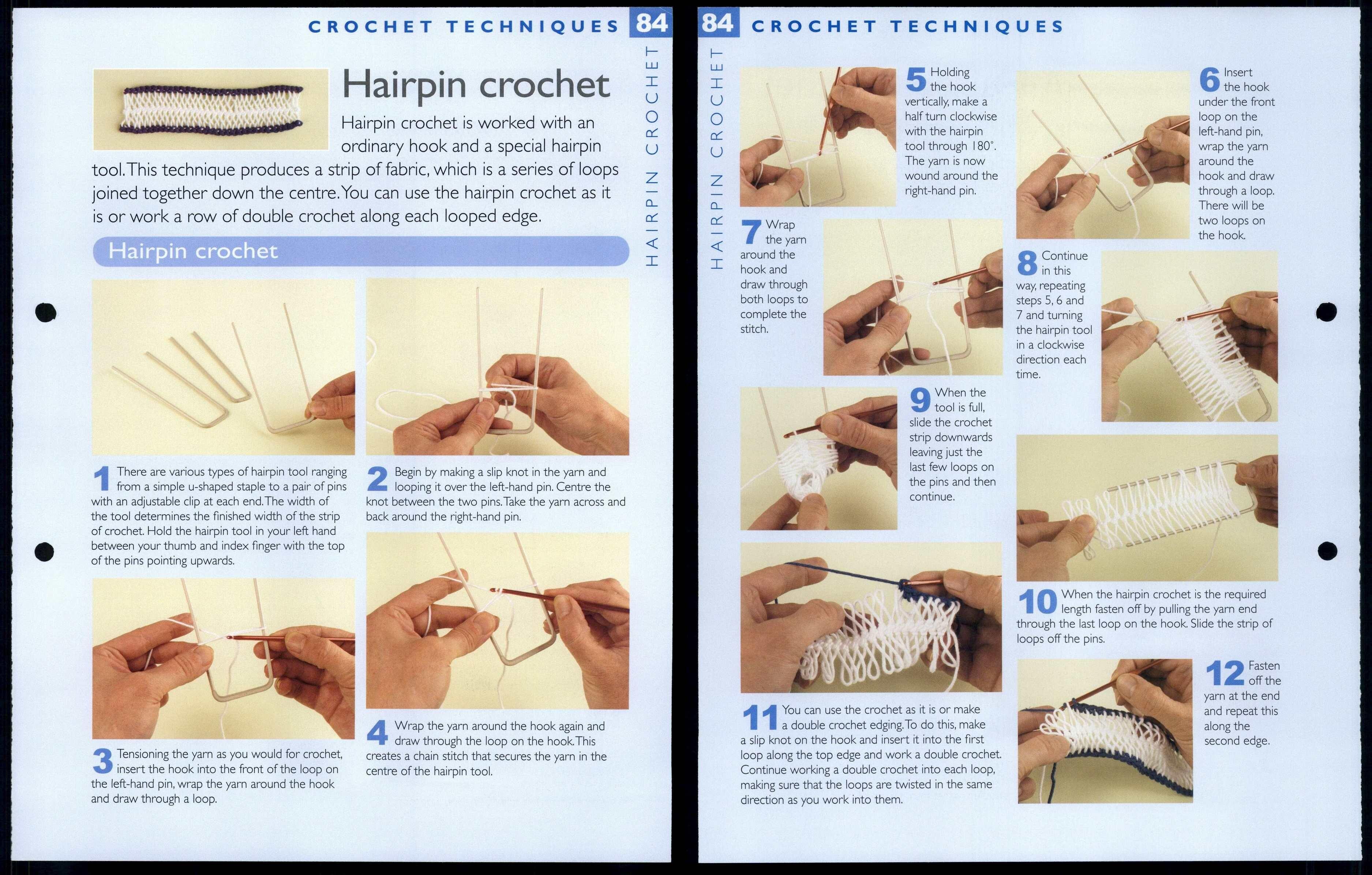 Hairpin Crochet 84 Techniques The Art Of Crochet Pattern