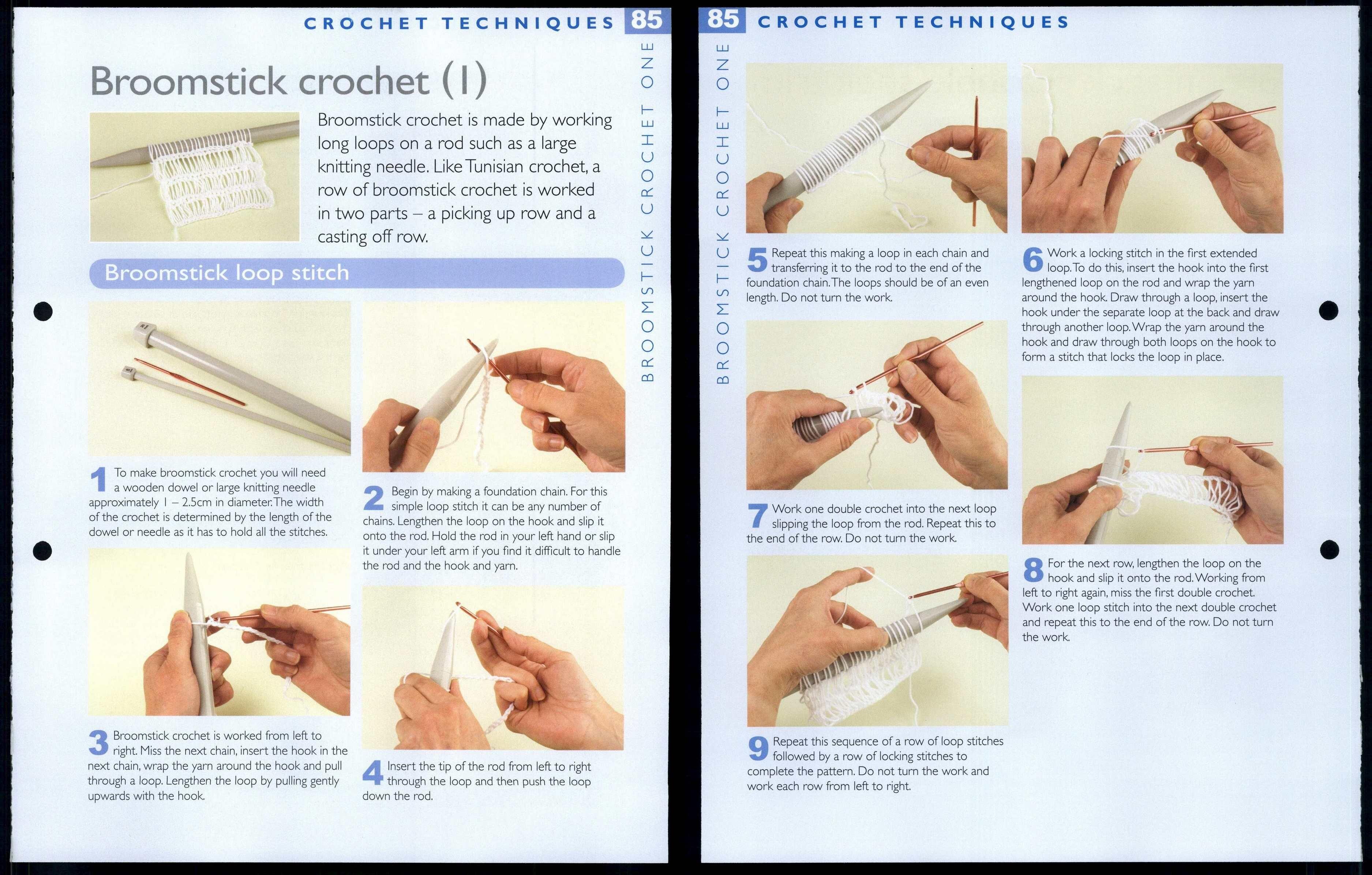 Broomstick Crochet One 85 Techniques The Art Of Crochet Pattern