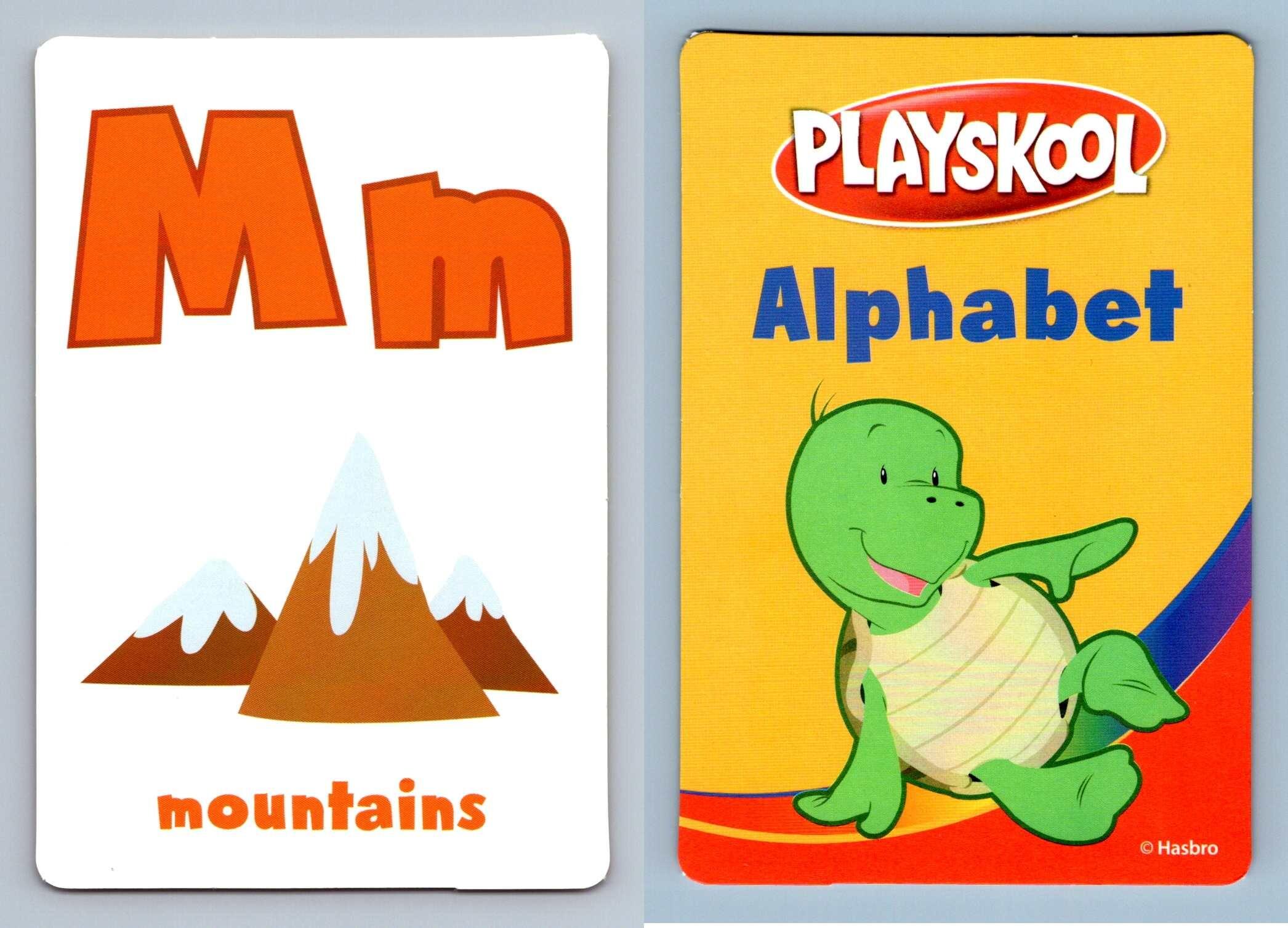 Mountains - Mm - Alphabet Language Pre K-K Flash Card