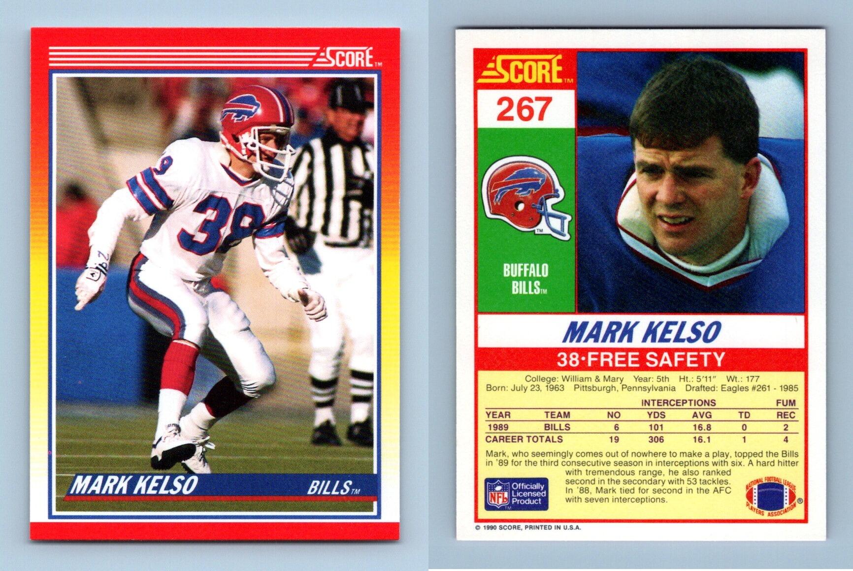 Mark Kelso - Bills #267 Score 1990 NFL Football Trading Card