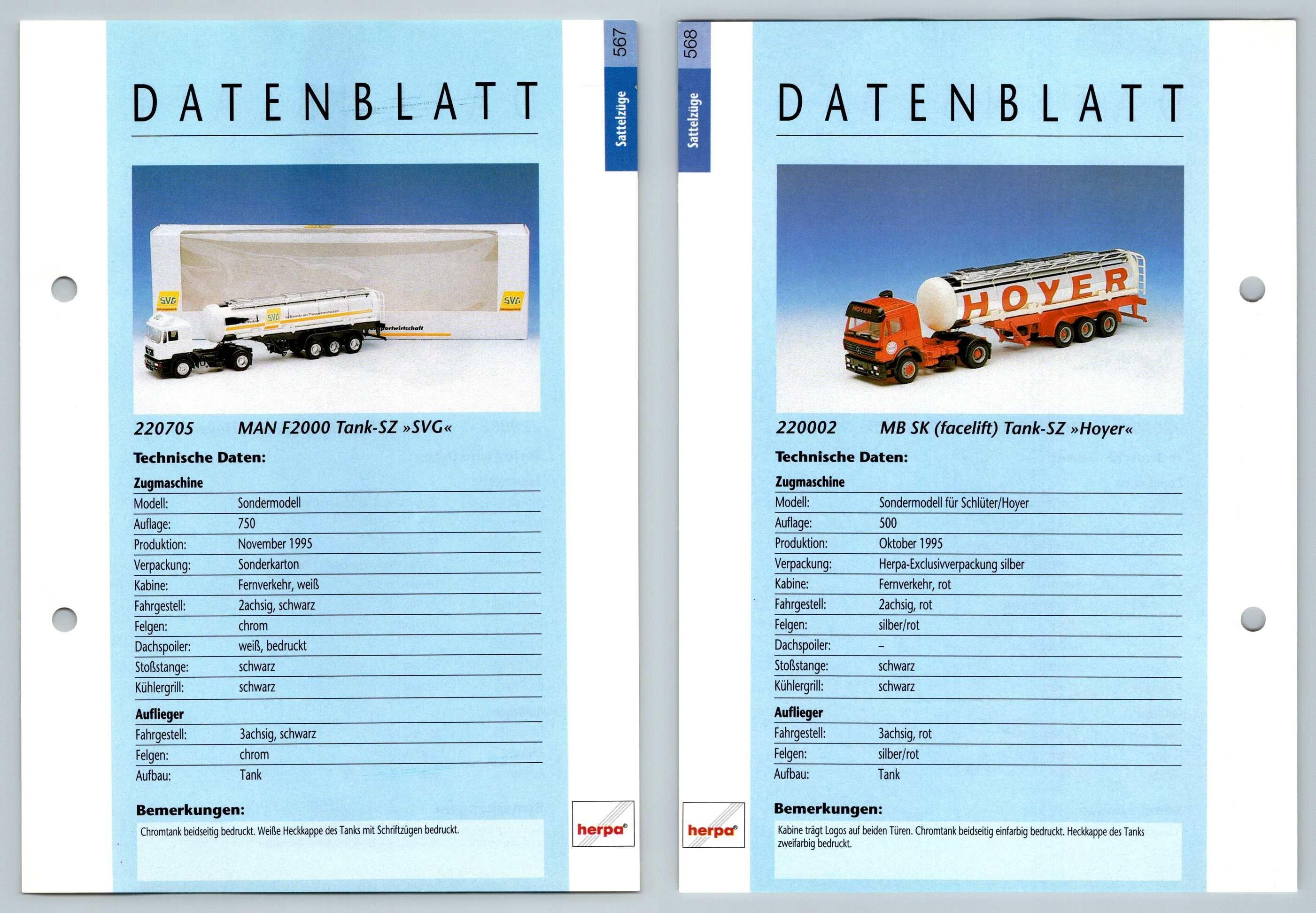 Man F2000 Tank Mb Sk Facelift Tank 567 8 Sattelzuge Datenblatt