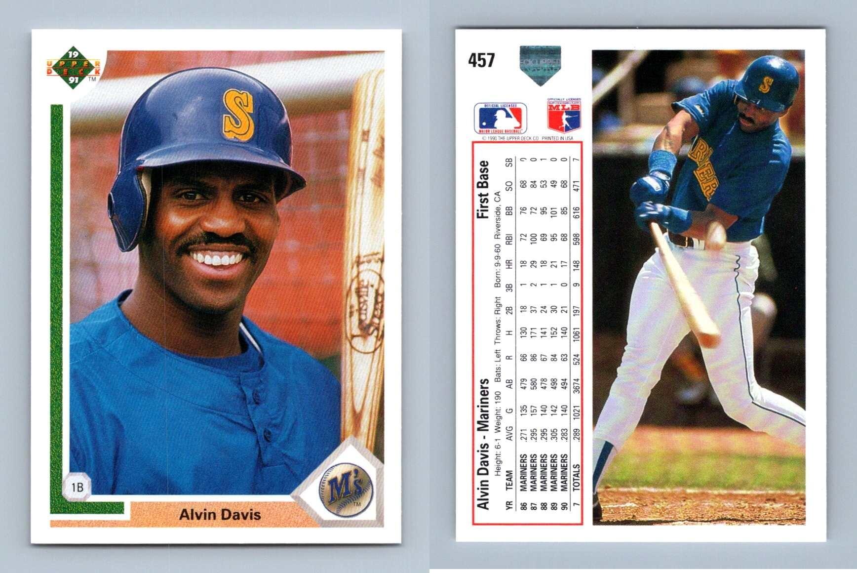 Alvin Davis - Mariners #457 Upper Deck 1991 Baseball Trading Card