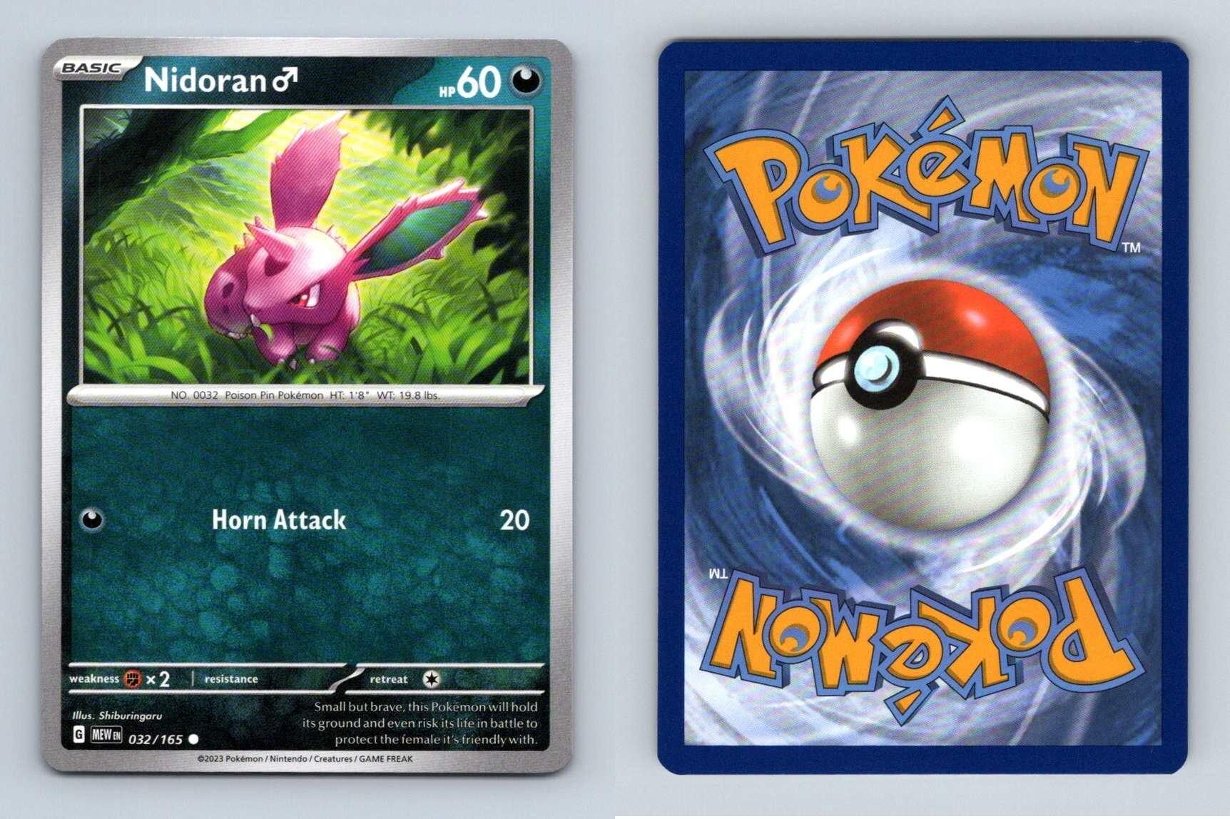 Nidoran #32 Scarlet & Violet 151 Pokemon 2023 Common TCG Card