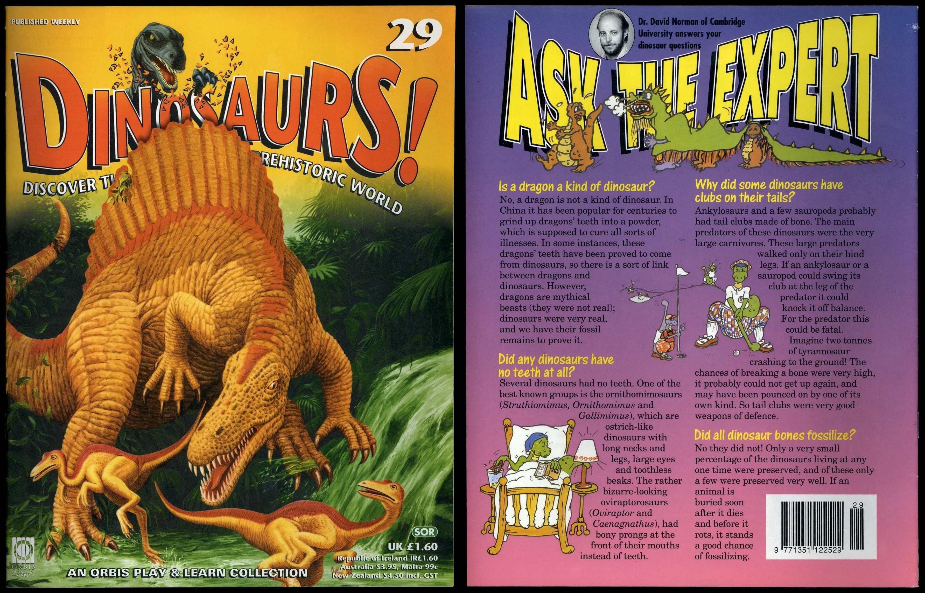 Dinosaurs! #29 Orbis Play & Learn Partwork Magazine