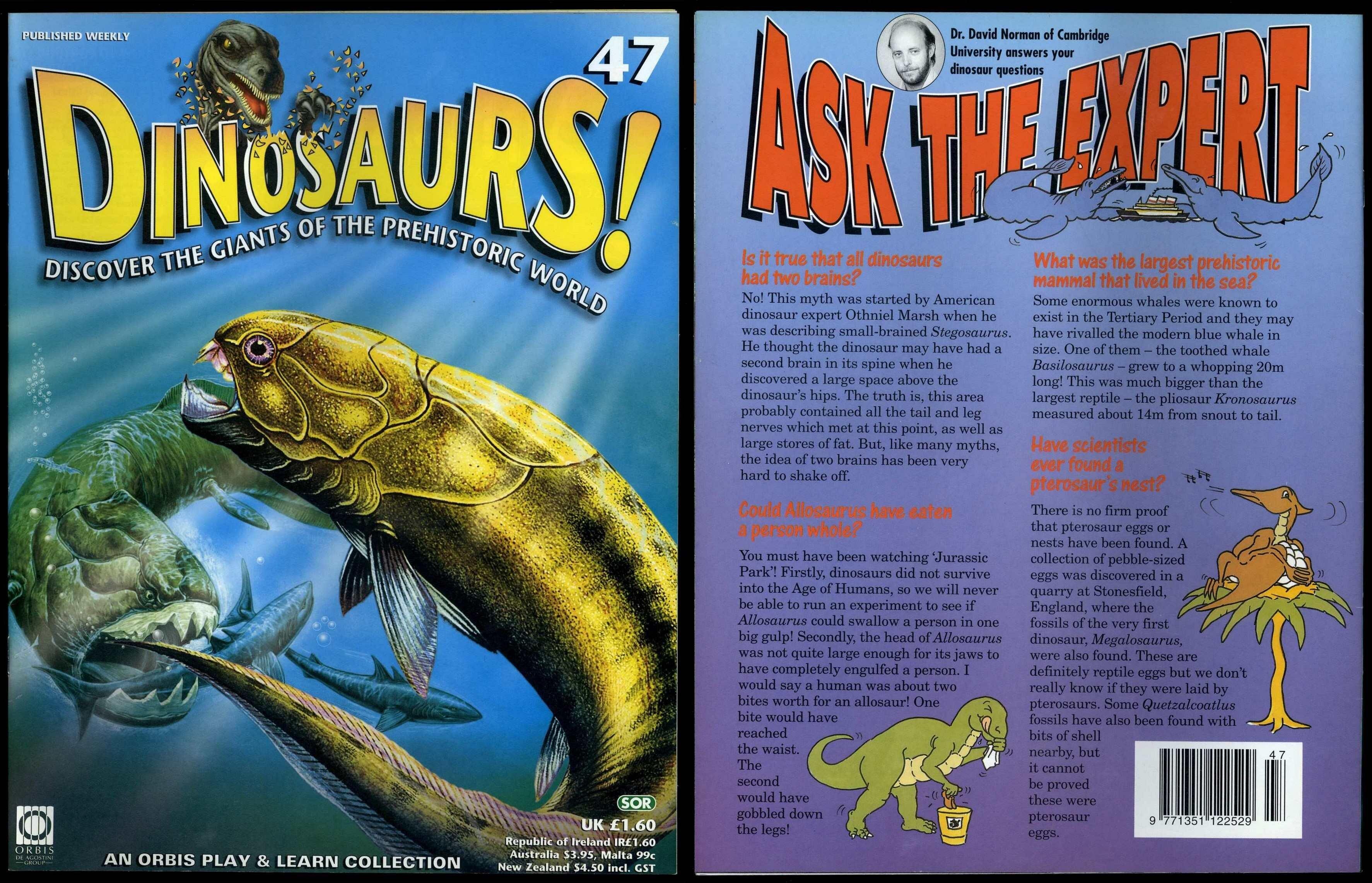 Dinosaurs! #47 Orbis Play & Learn Partwork Magazine