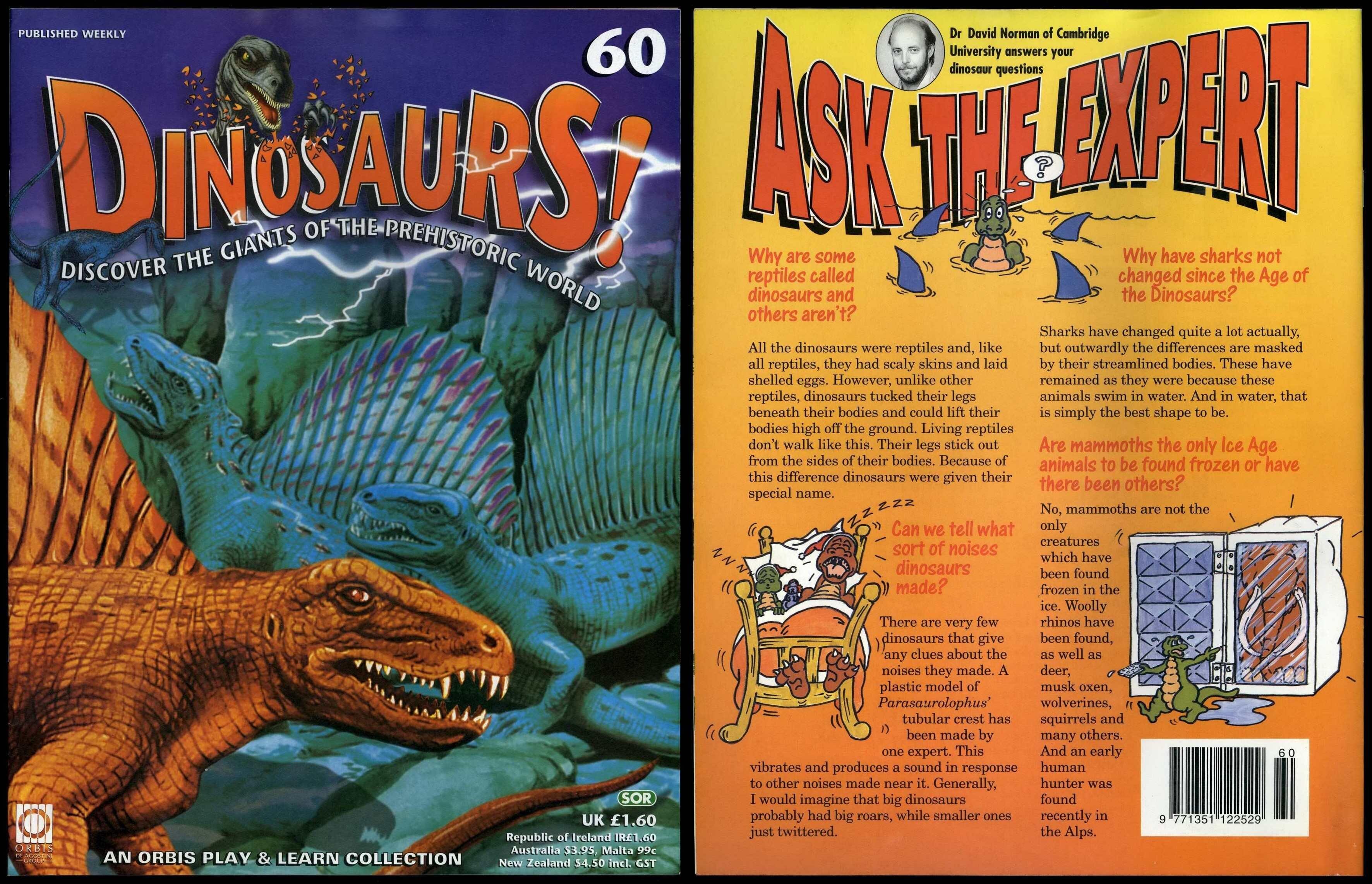 Dinosaurs! #60 Orbis Play & Learn Partwork Magazine