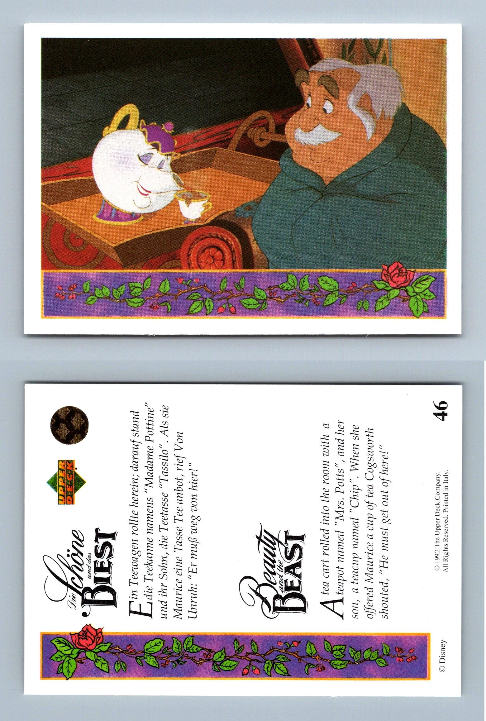 Beauty And The Beast #46 Upper Deck 1992 Disney Trading Card - Picture 1 of 1