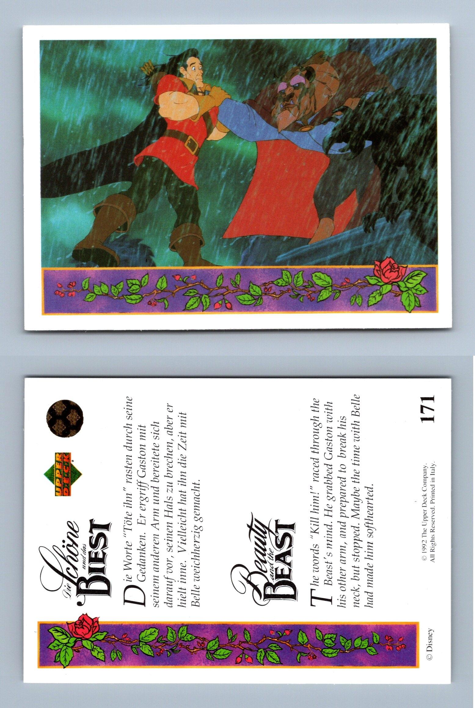 Beauty And The Beast 171 Upper Deck 1992 Disney Trading Card