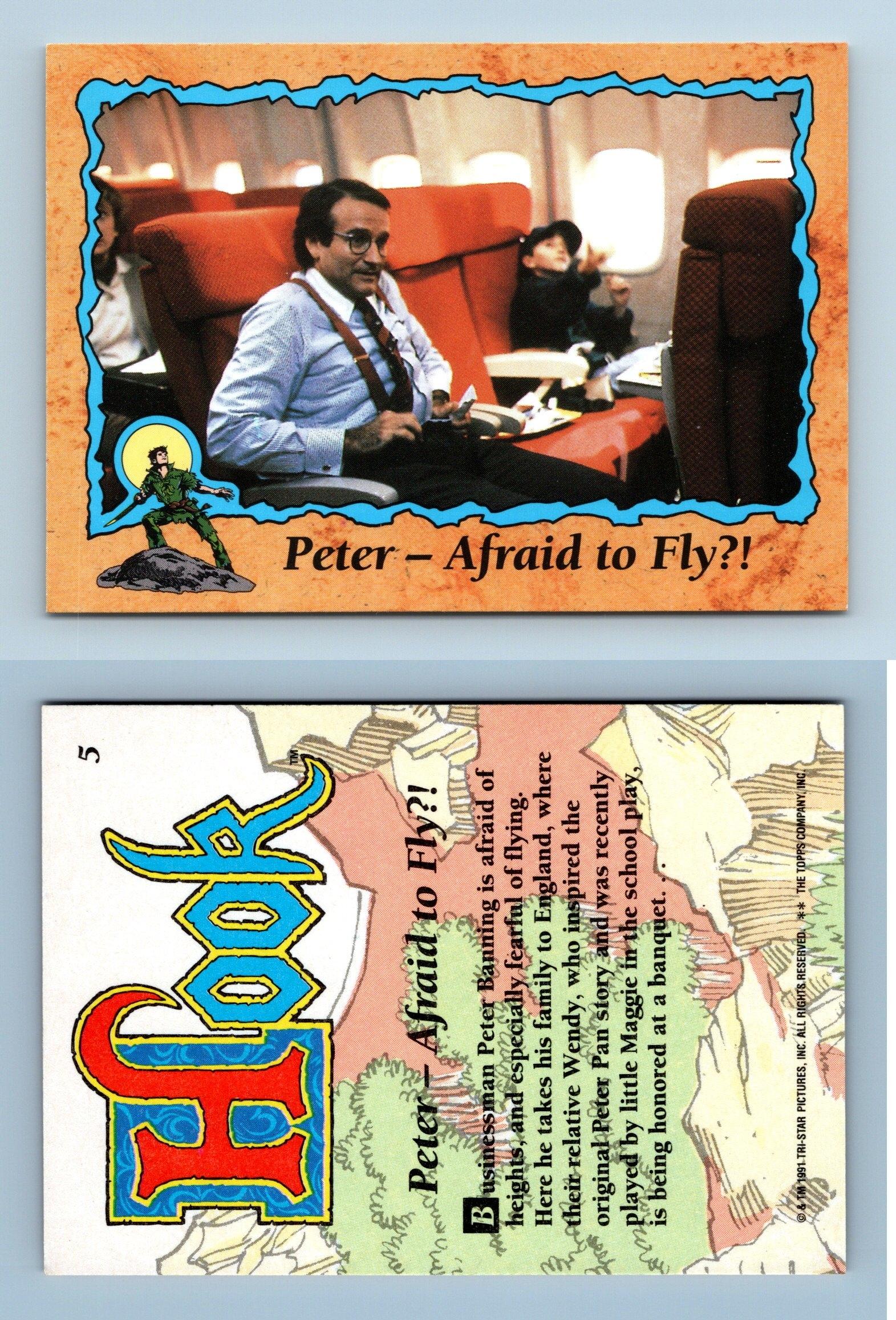 Peter - Afraid To Fly?! #5 Hook 1991 Topps Trading Card