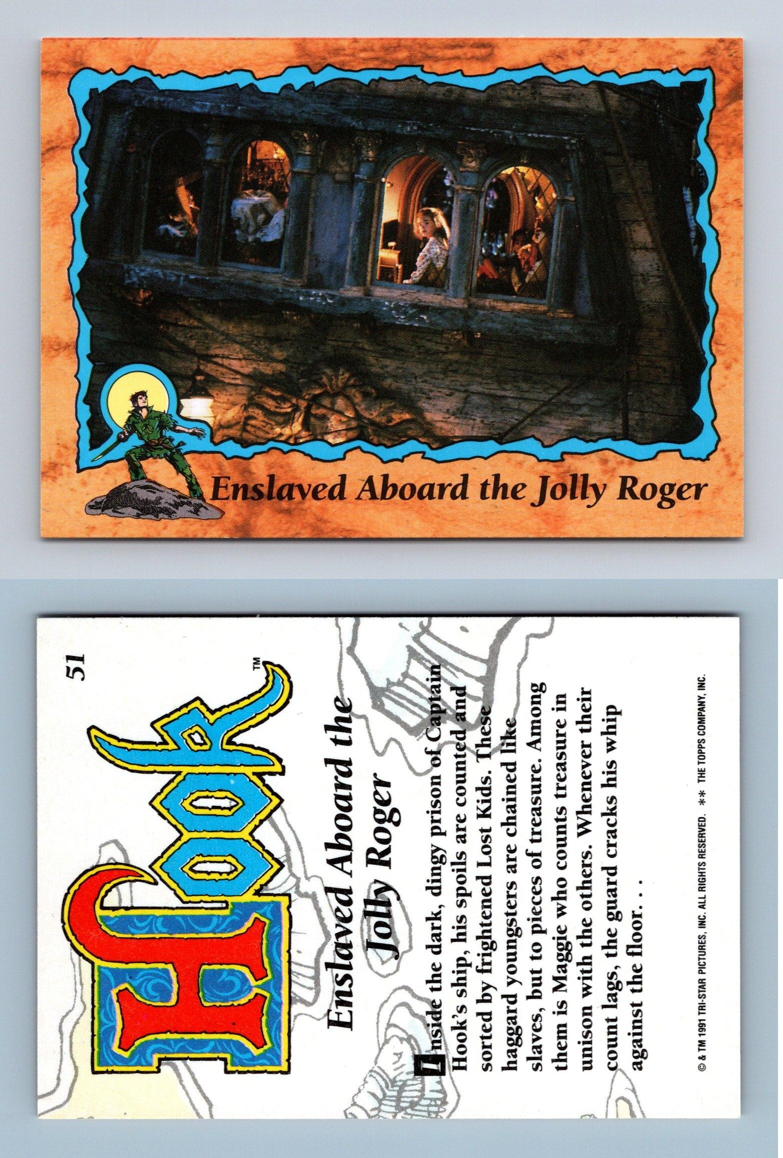 Enslaved Aboard The Jolly Roger #51 Hook 1991 Topps Trading Card