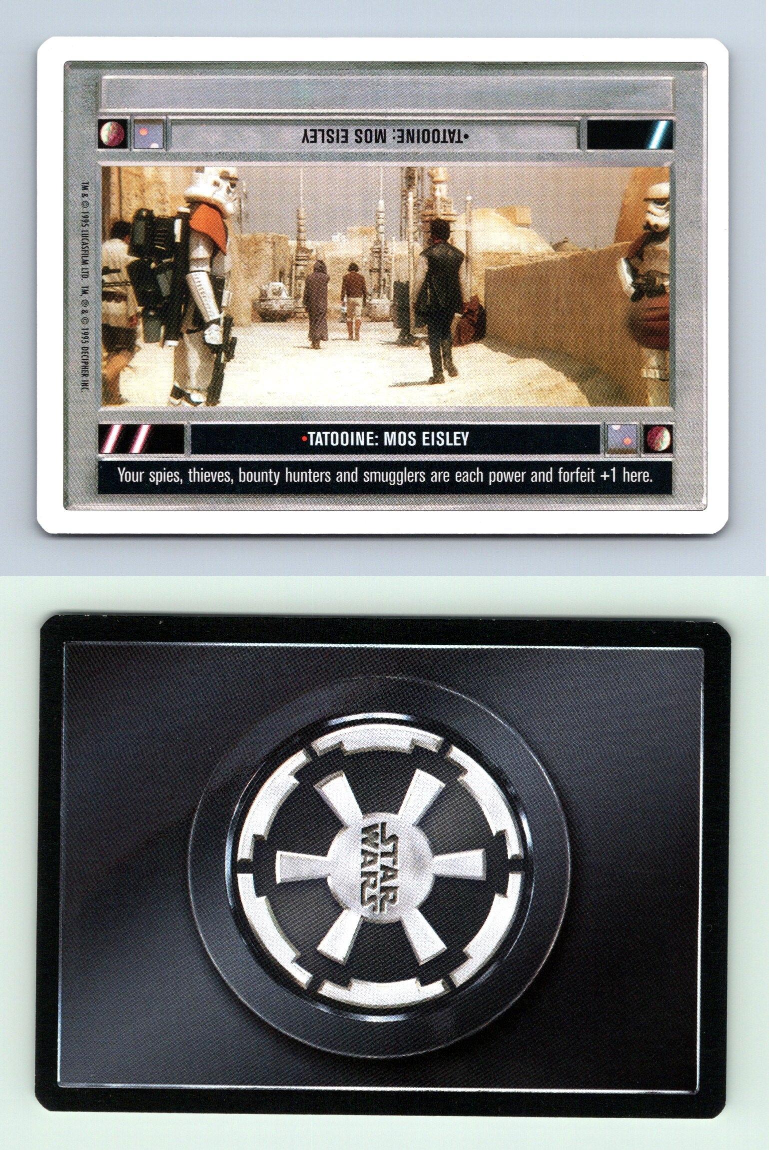 Tatooine Mos Eisley Star Wars Premiere Unlimited 1995 DS Common CCG Card