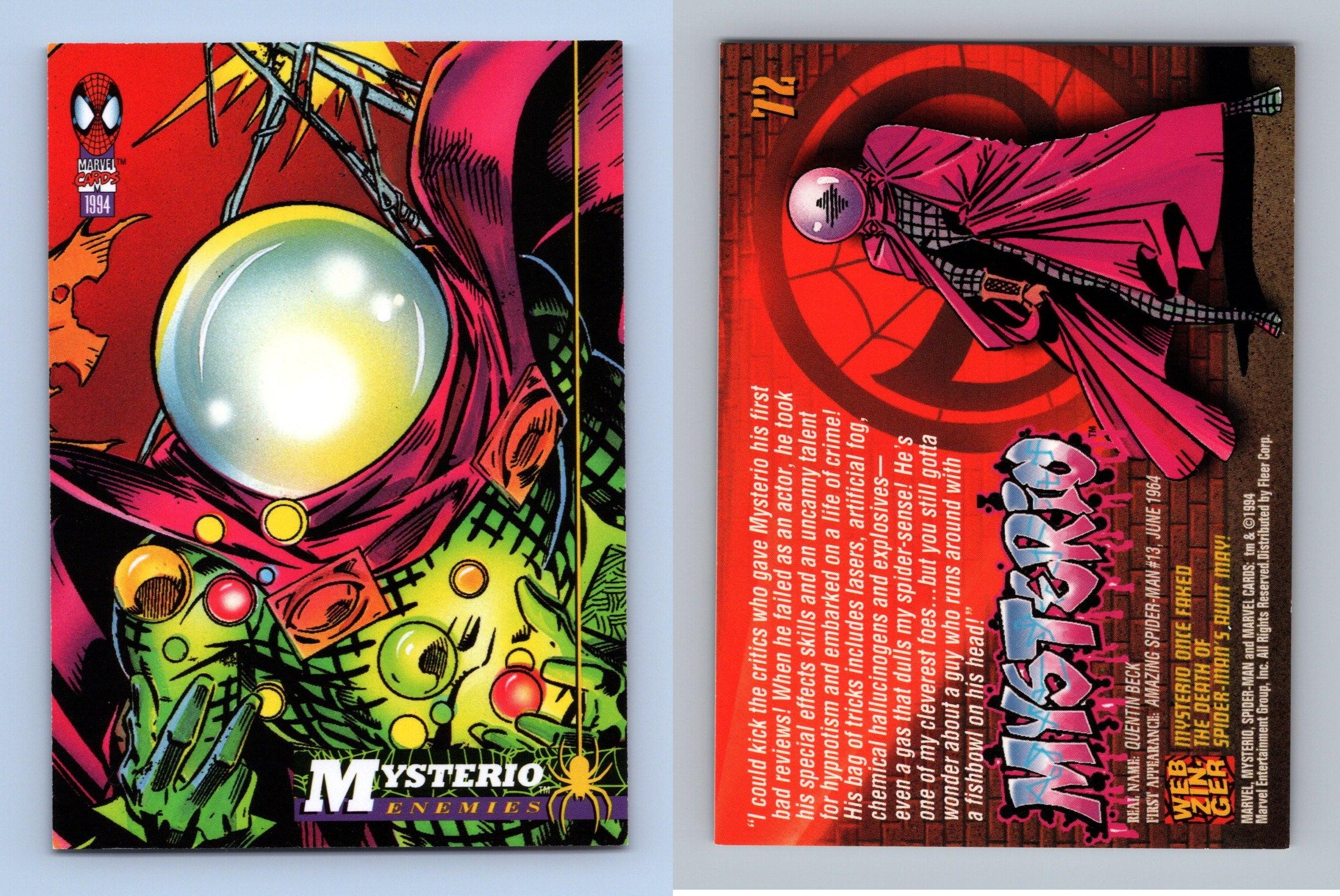 Mysterio #72 The Amazing Spider-Man 1994 Fleer Trading Card