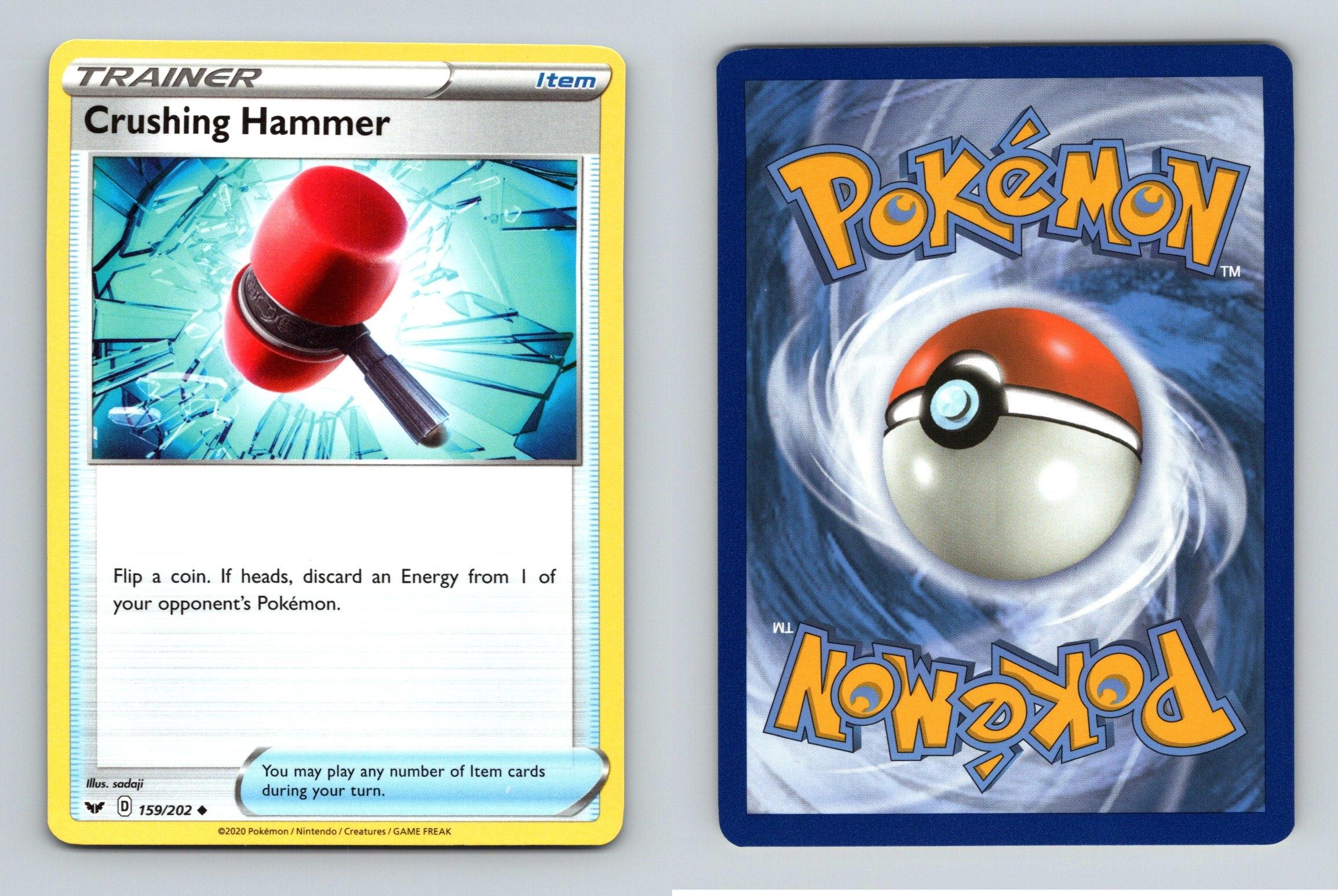 Crushing Hammer 159/202 Sword & Shield Base Set Pokemon 2020