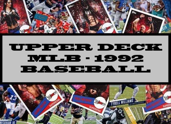 Upper Deck MLB - 1992 Baseball