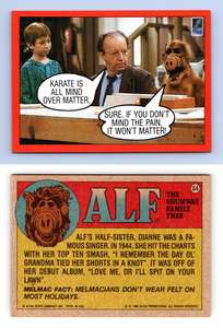 Important To Eat All Your Food #56 Alf 2nd Series 1988 Topps Large Trading Card 
