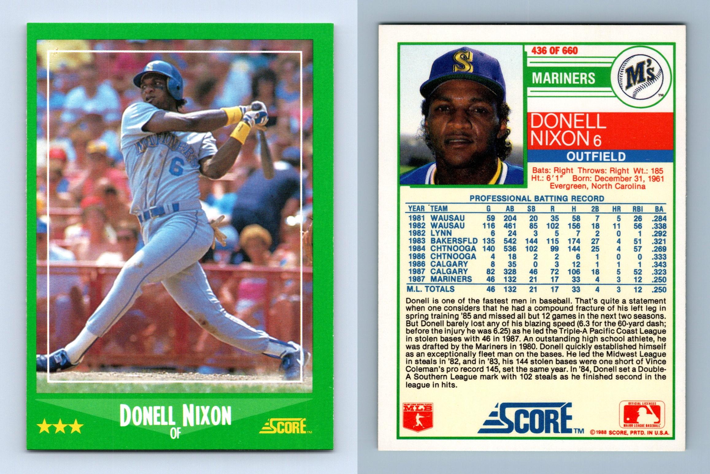 Alvin Davis - Mariners #83 Score 1988 Baseball Trading Card