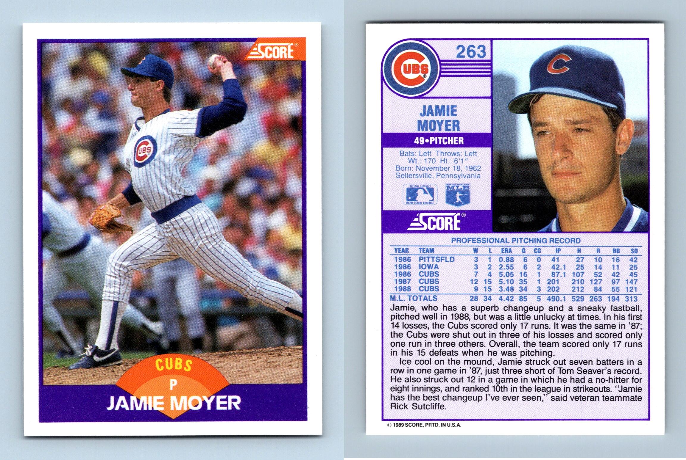 Jamie Moyer Rookie Card Baseball Cards