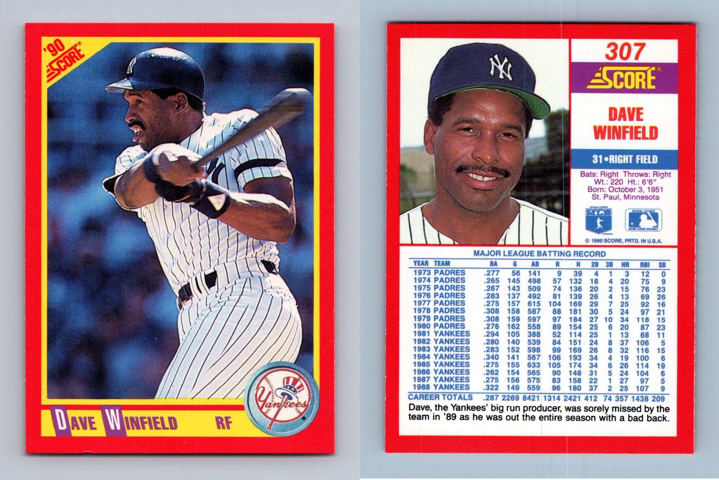 Baseball - Dave Winfield Basic Topps Set: The Bronx Right Fielder Set Image  Gallery