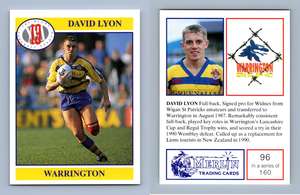 C247 Ian smalles #36 merlin rugby football league 1991 trade card 