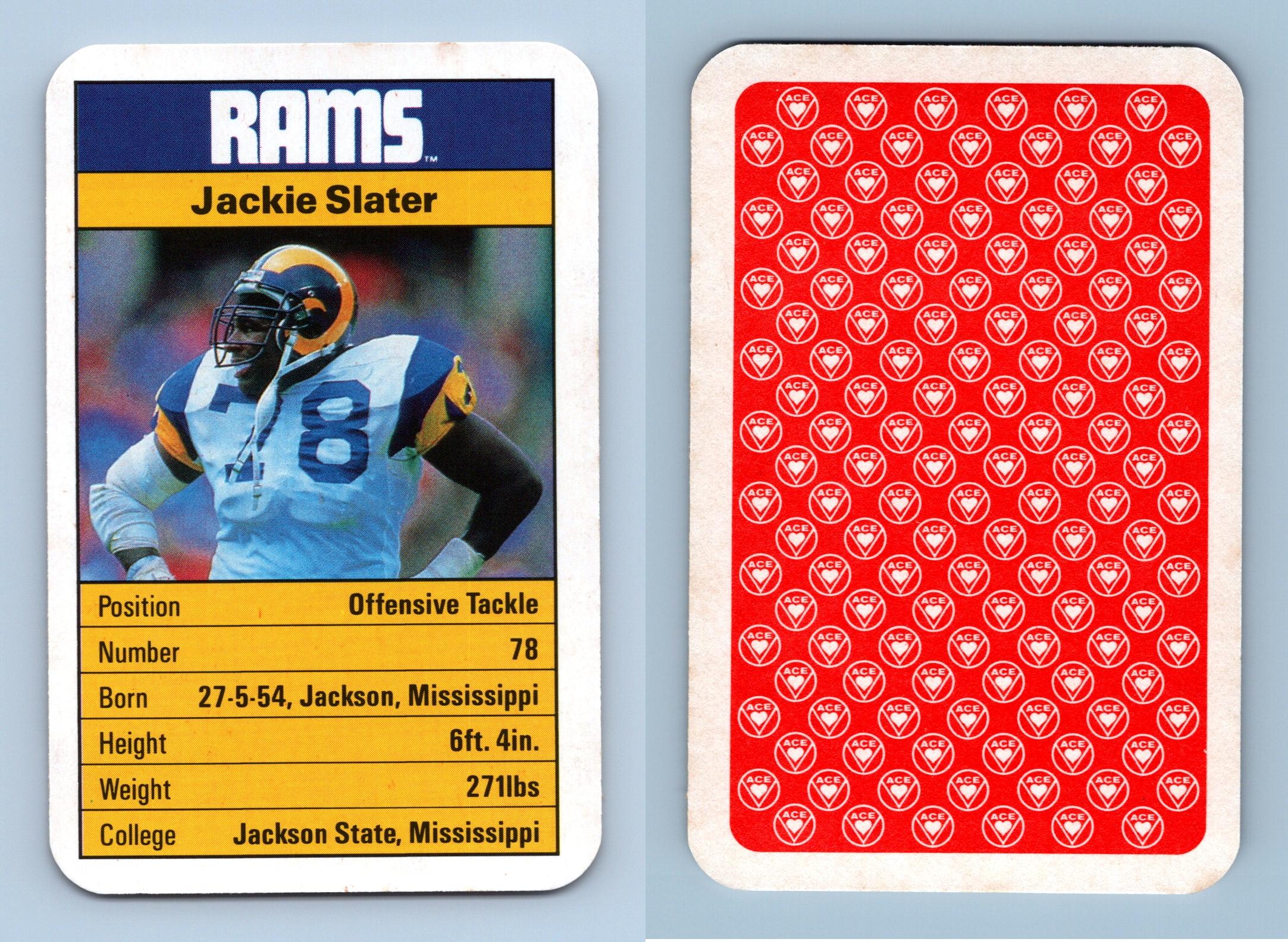 Jackie Slater Football Cards. Los Angeles Rams