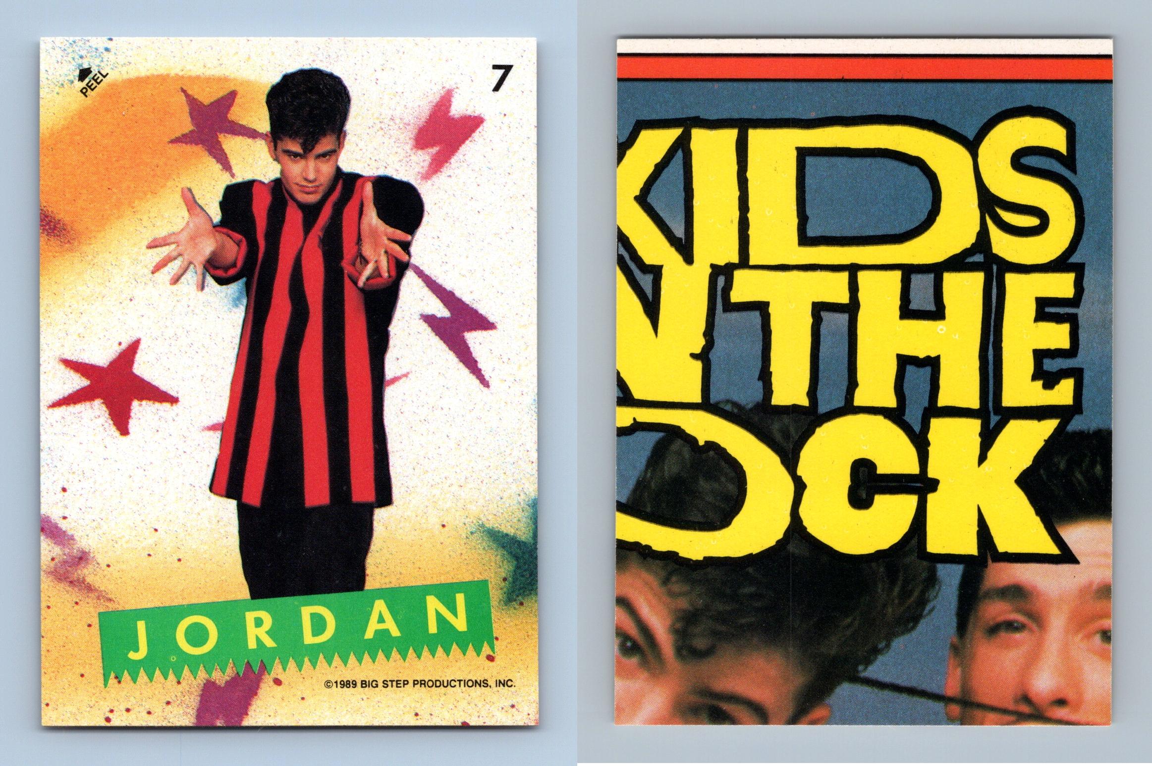 Jordan #7 New Kids On The Block 1989 Topps Trading Card/Sticker - Picture 2 of 2