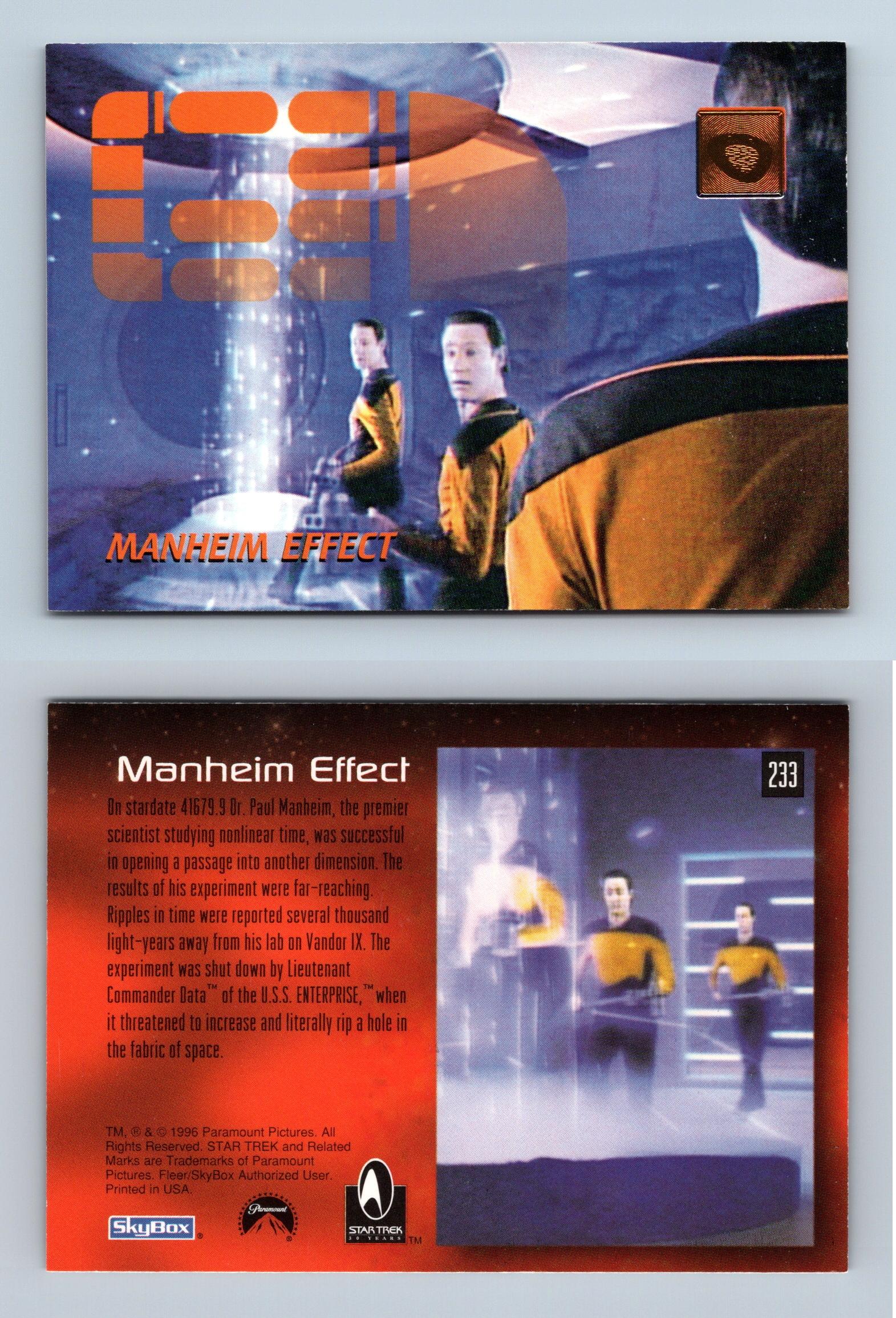 Manheim Effect 233 Skybox 30 Years Of Star Trek Phase 3 Trading Card