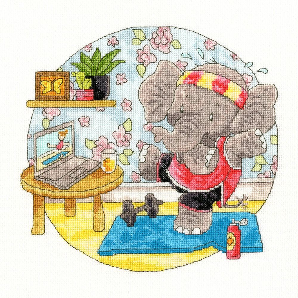 Bothy Threads - Elly Morning Exercise cross stitch kit XEL12